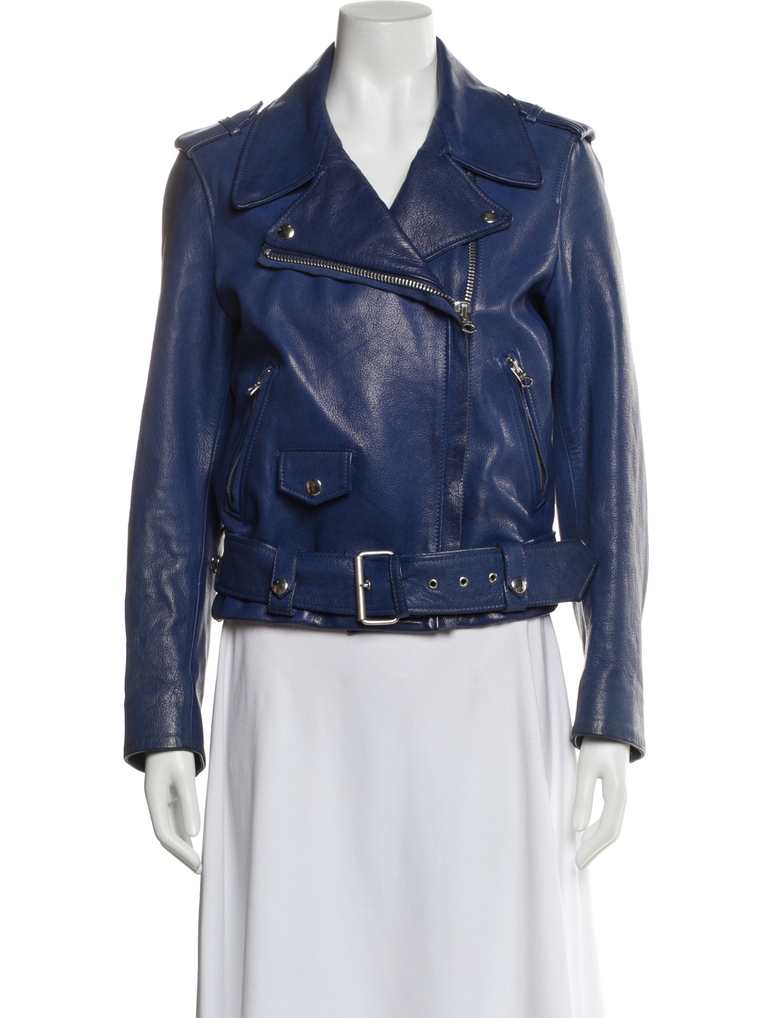 Acne Studios Goat Leather Biker Jacket