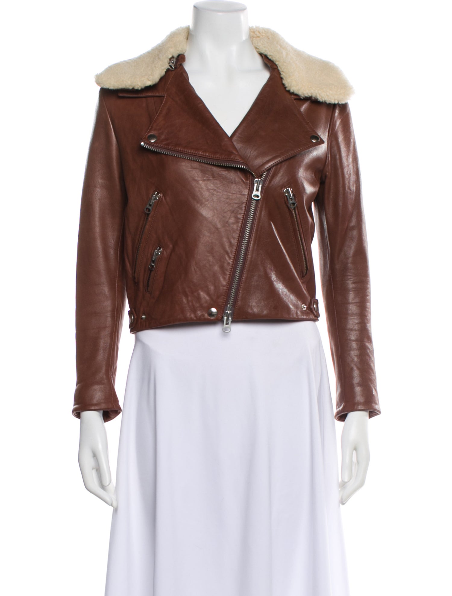 Acne Studios Lamb Leather Biker Jacket