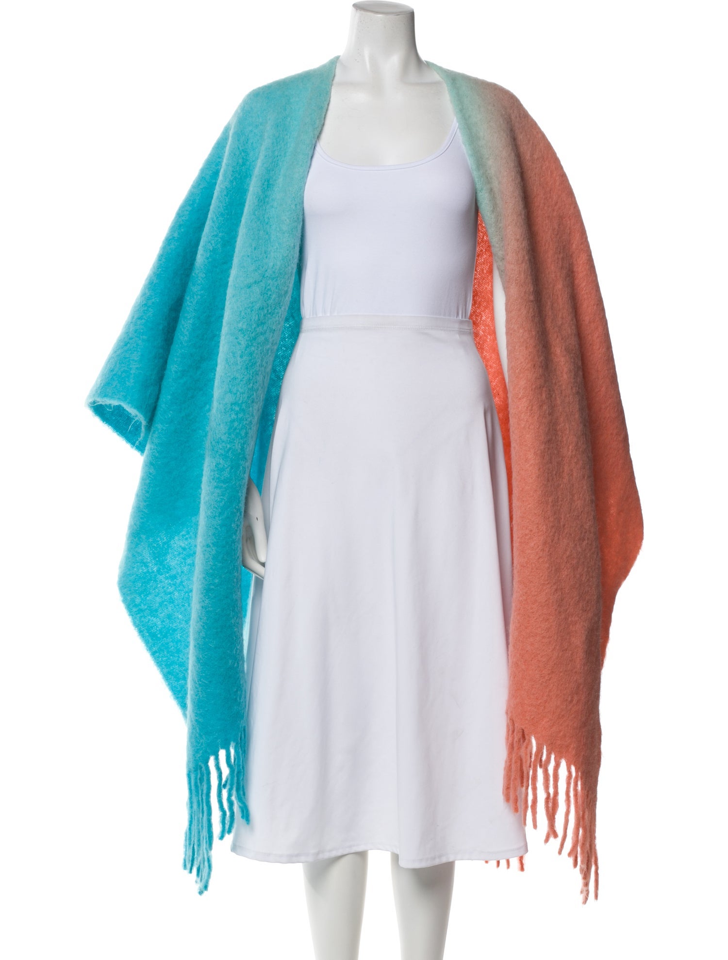 Acne Studios Wool Colorblock Pattern Scarf