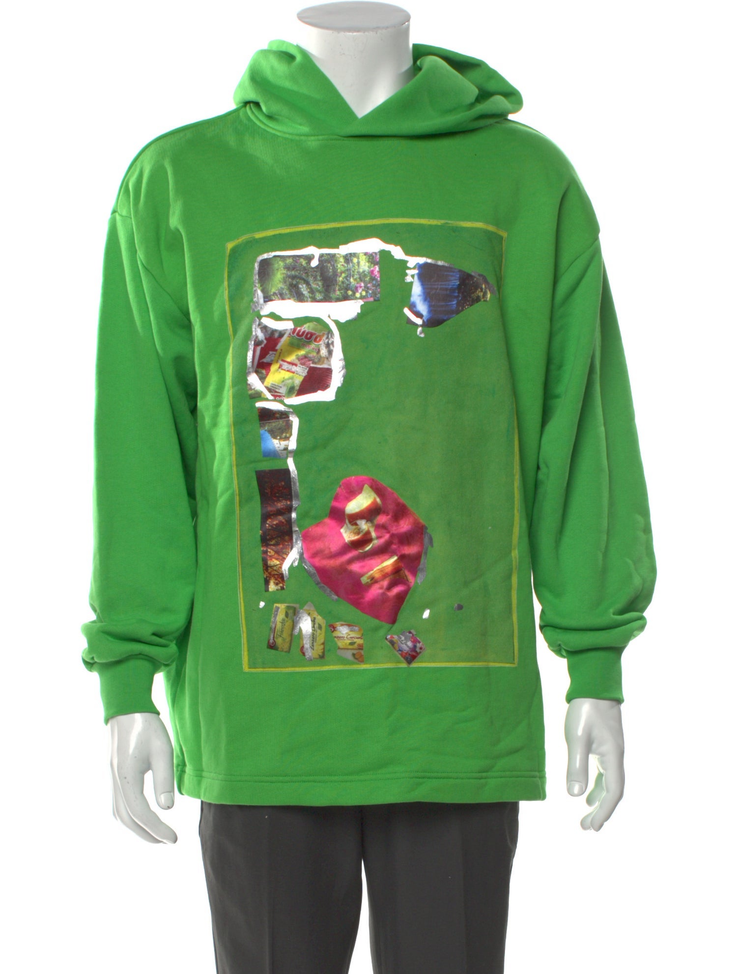 Acne Studios Graphic Print V-Neck Hoodie w/ Tags