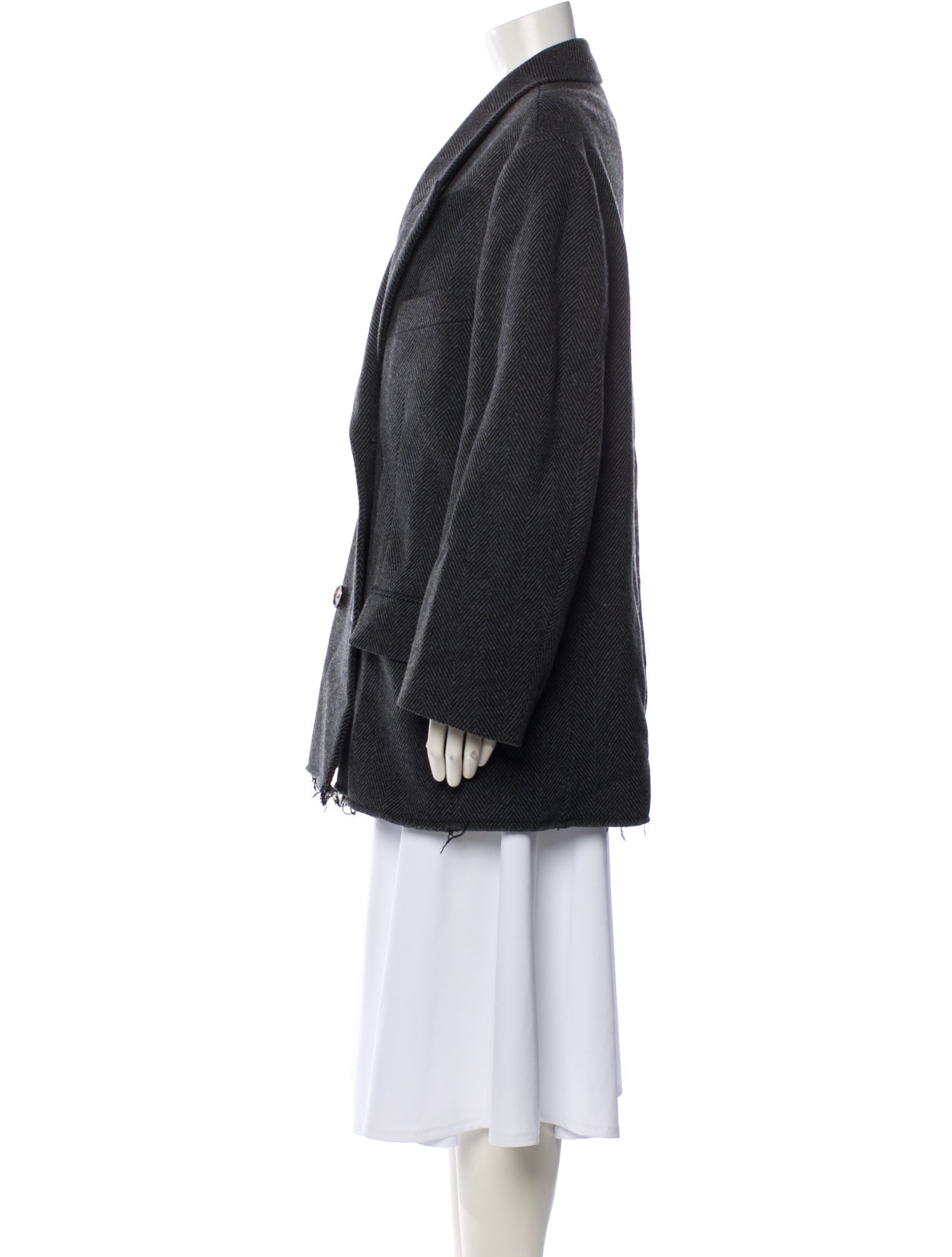 Acne Studios Wool Plaid Print Blazer