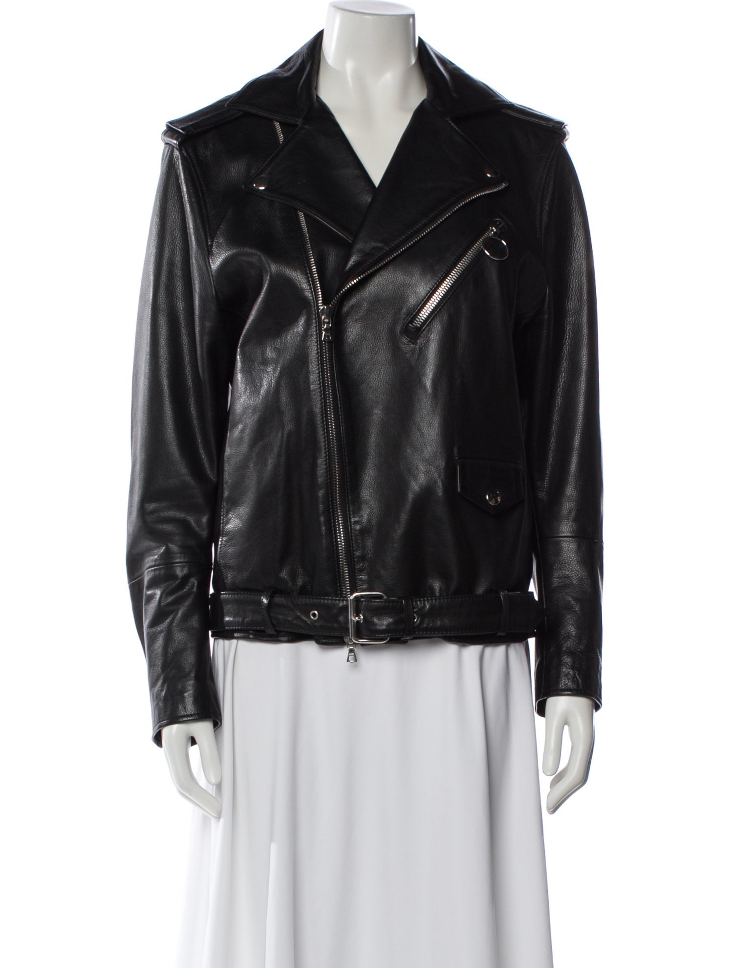 Acne Studios Leather Fur Jacket