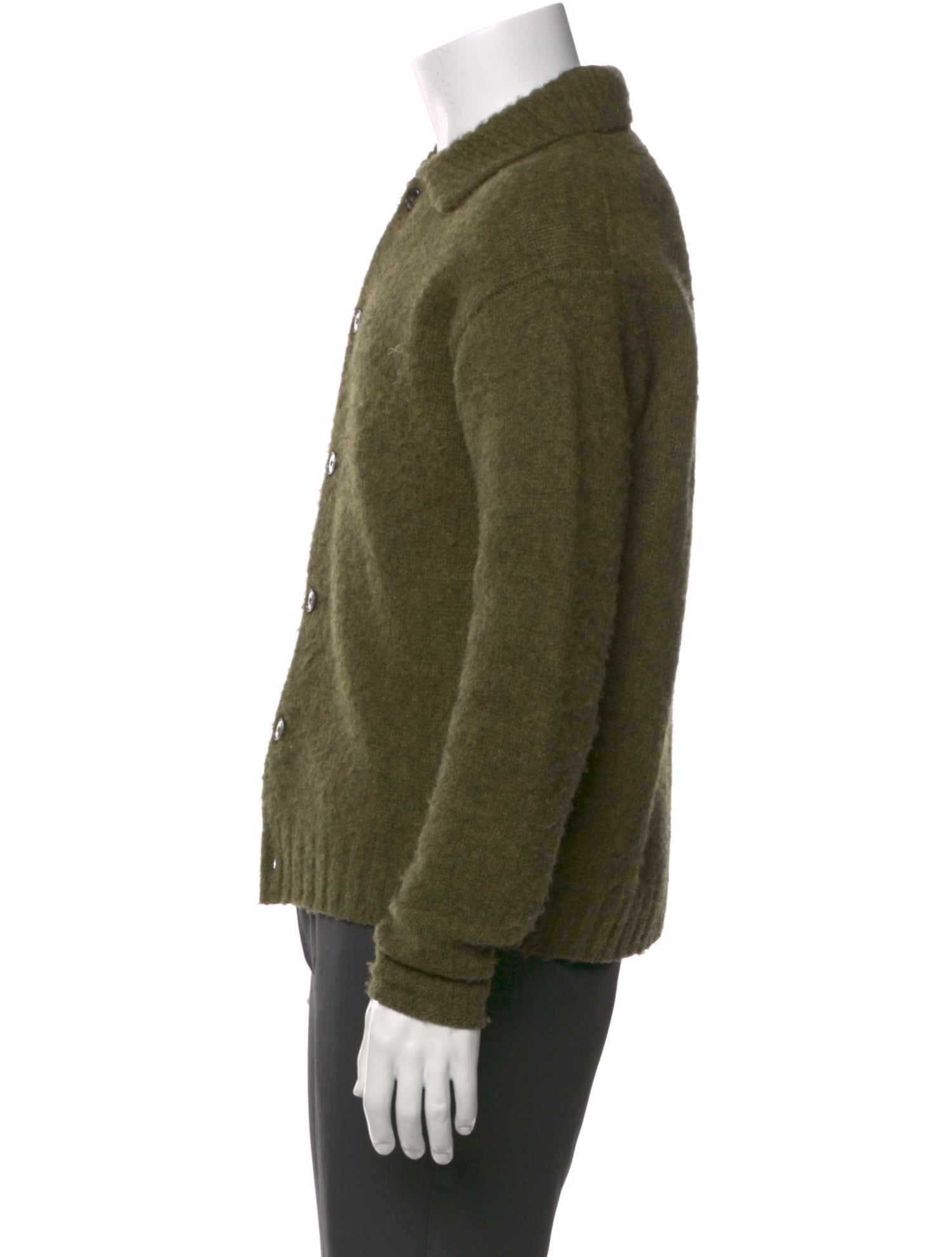 Acne Studios Wool Mock Neck Cardigan