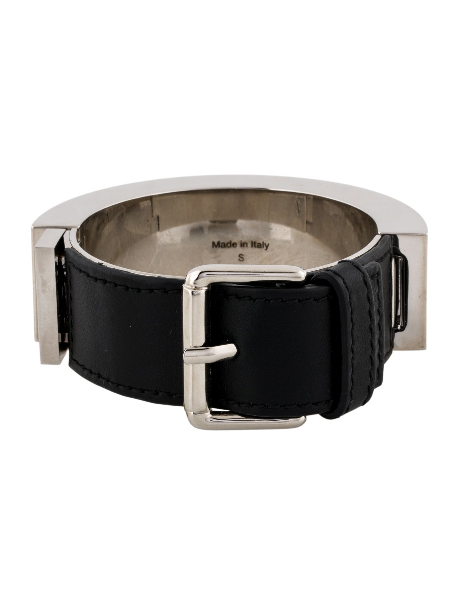 Acne Studios Leather Belt Cuff Bracelet