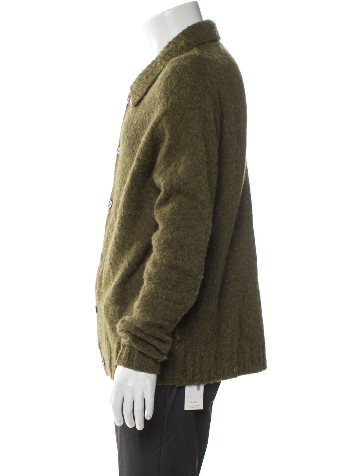 Acne Studios Wool Mock Neck Cardigan