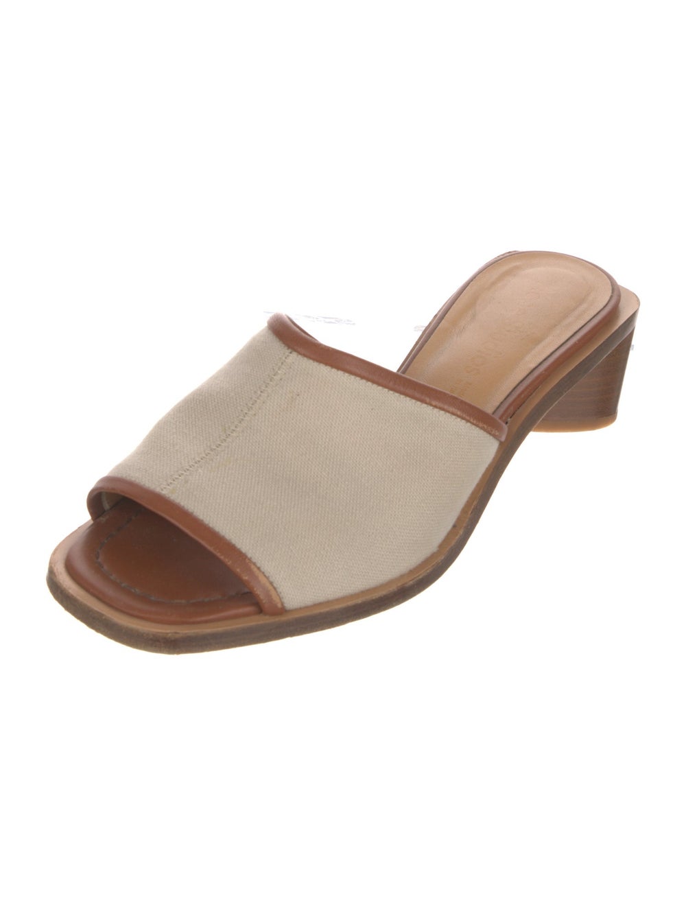 Acne Studios Canvas Colorblock Pattern Slides - image 2