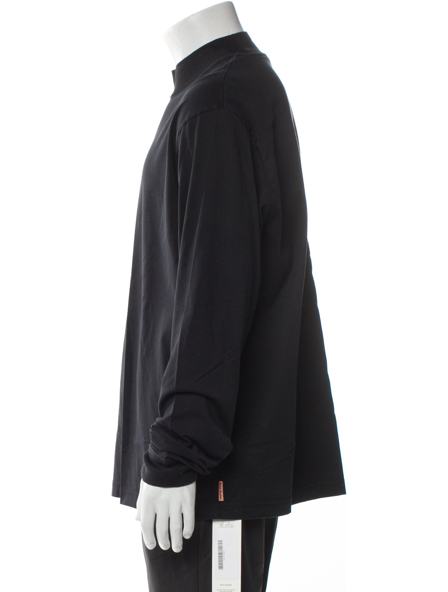 Acne Studios Mock Neck Long Sleeve T-Shirt