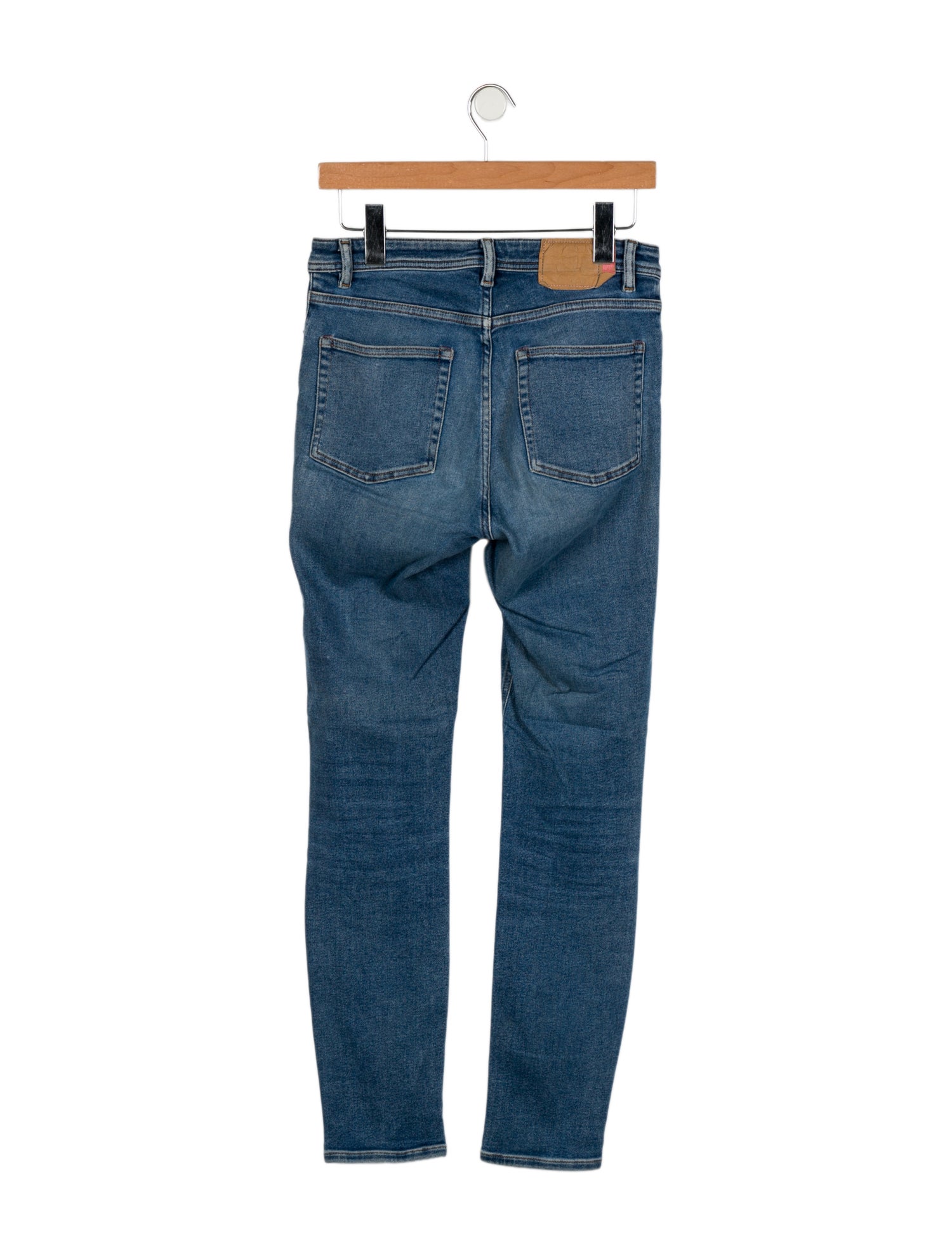 Acne Studios Blå Konst Mid-Rise Skinny Leg Jeans