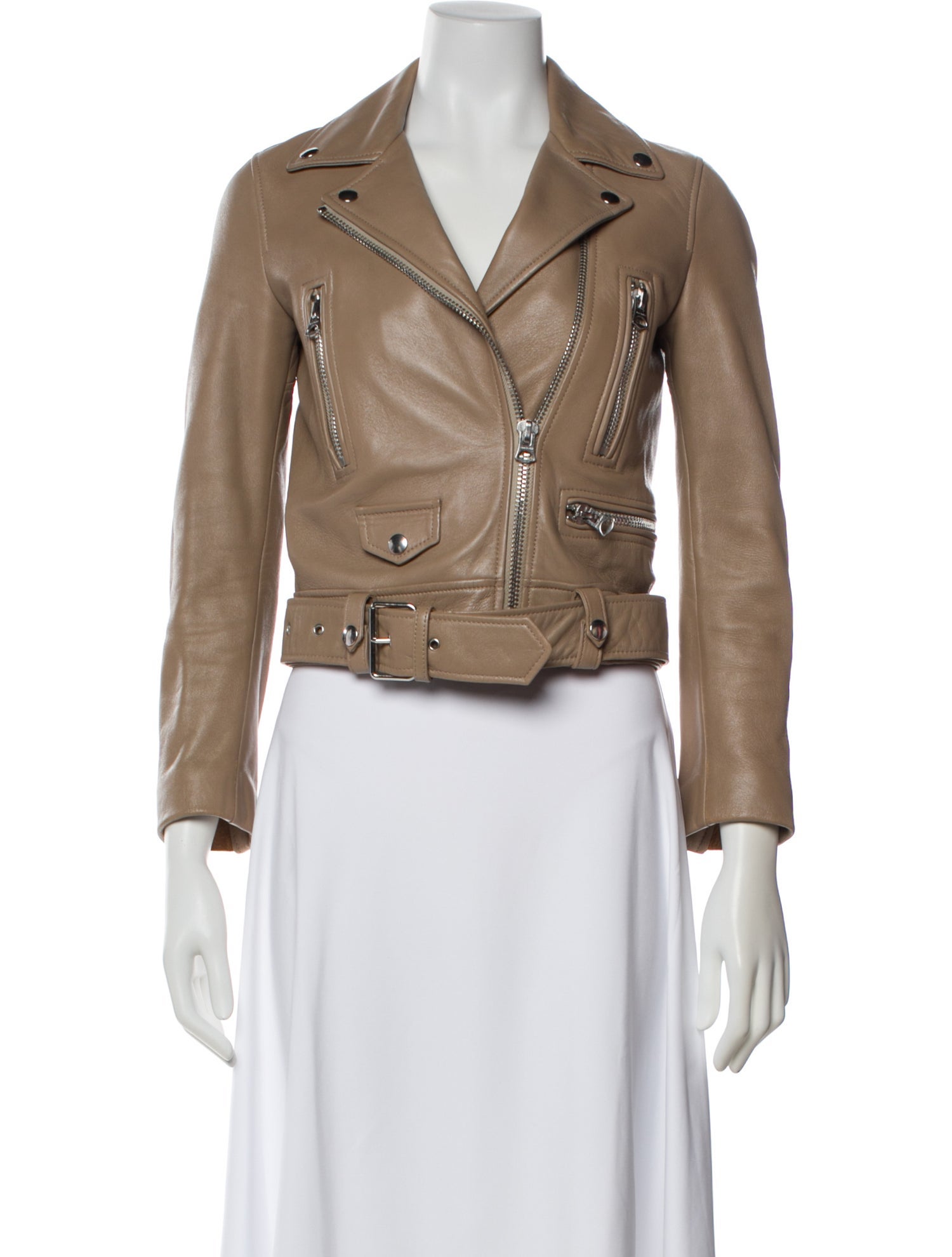 Acne Studios Lamb Leather Biker Jacket