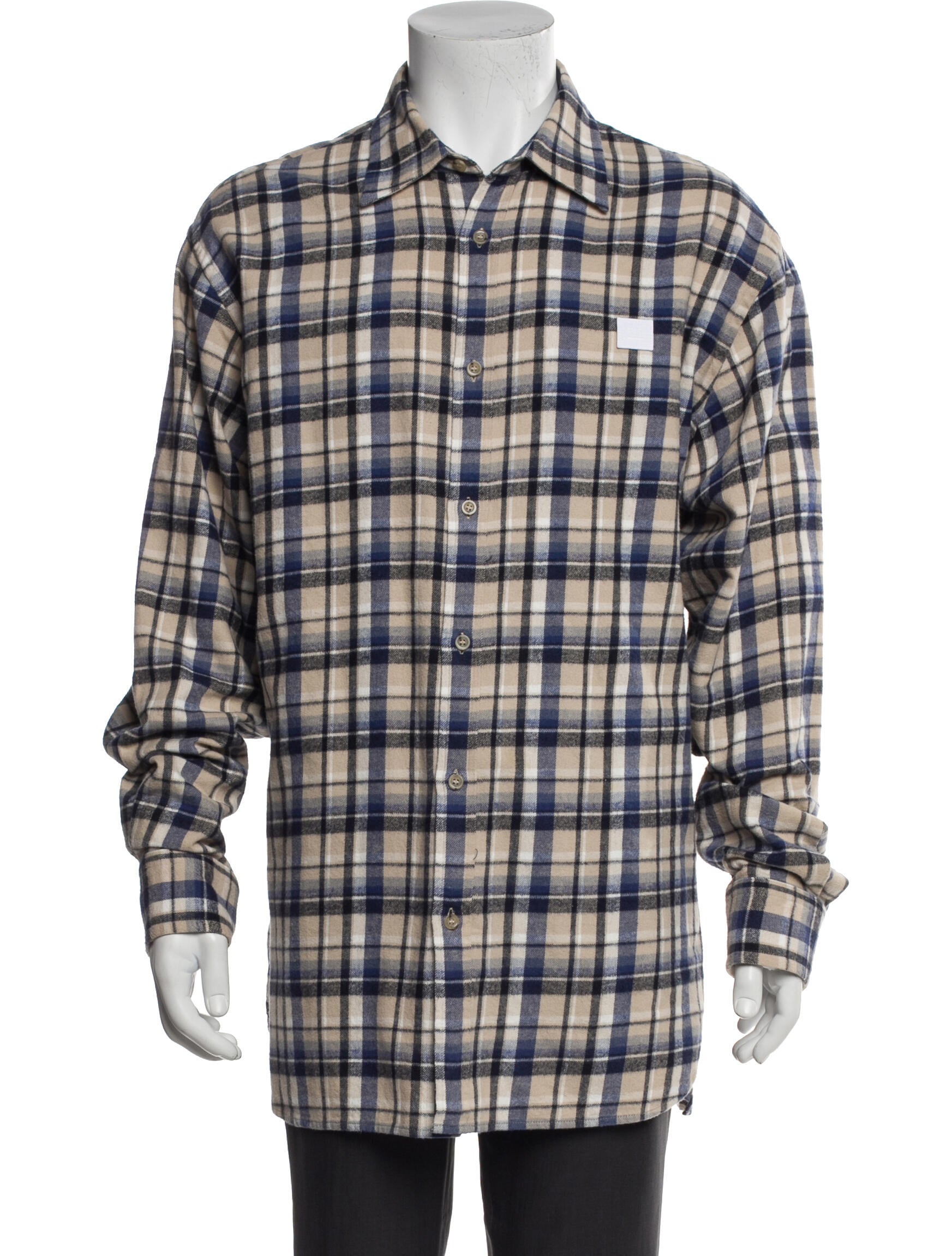 Acne Studios Plaid Print Trucker Jacket