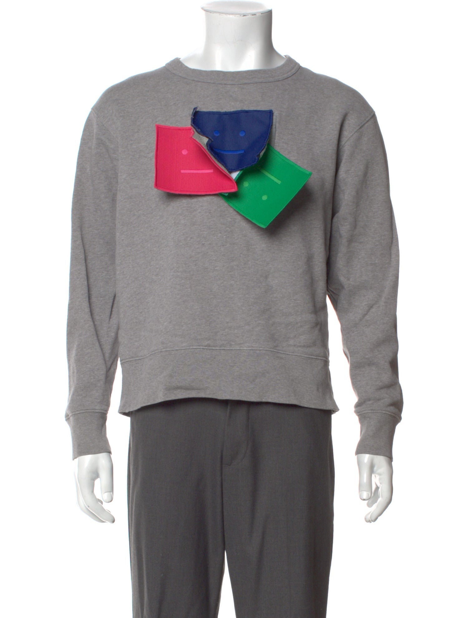 Acne Studios Graphic Print Crew Neck Pullover