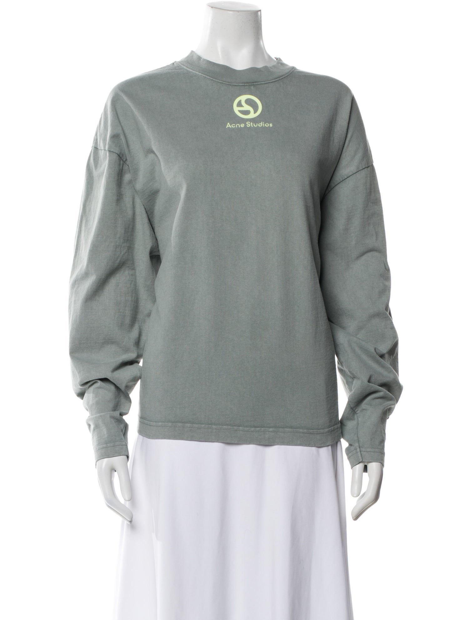 Acne Studios Graphic Print Crew Neck Henley