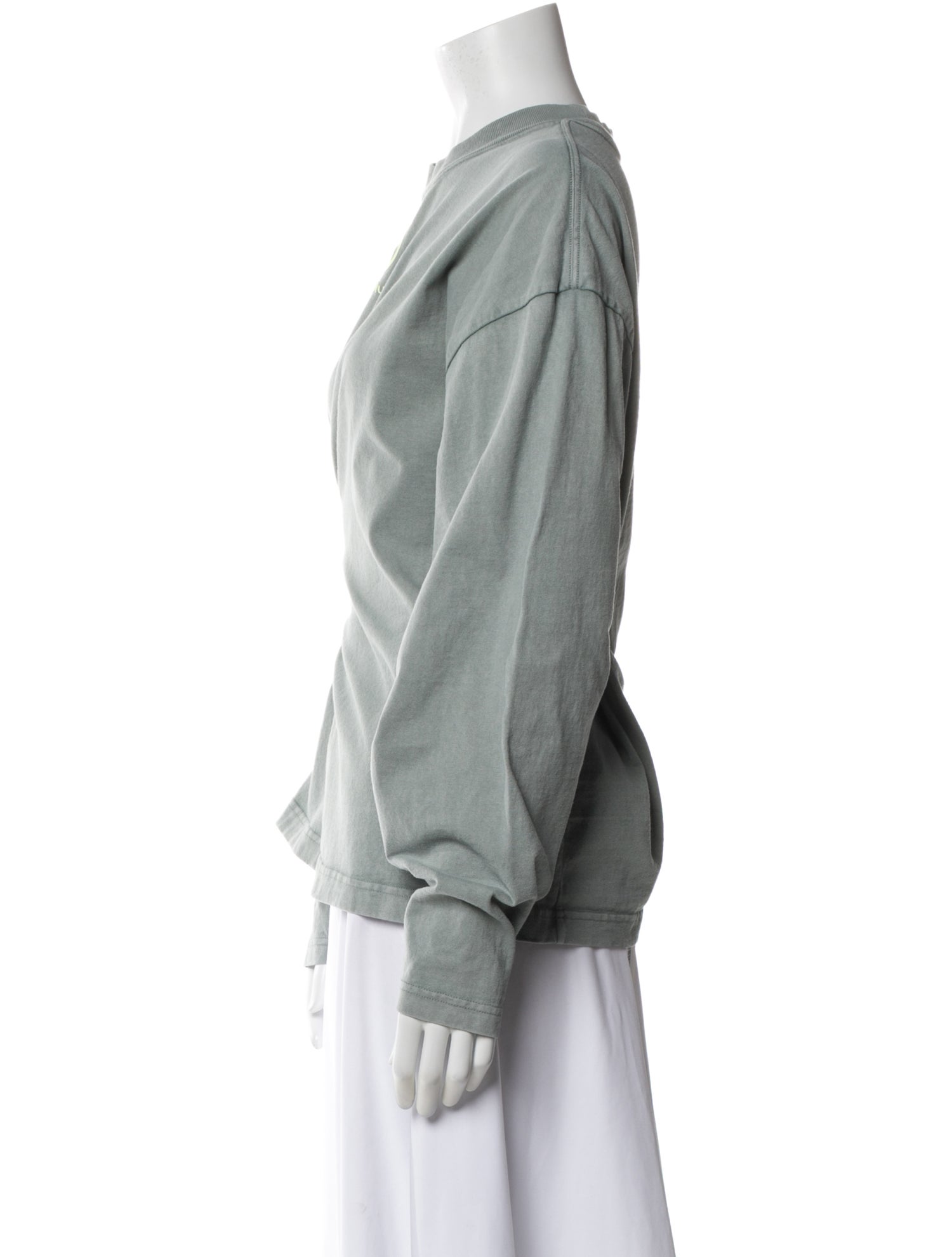 Acne Studios Graphic Print Crew Neck Henley