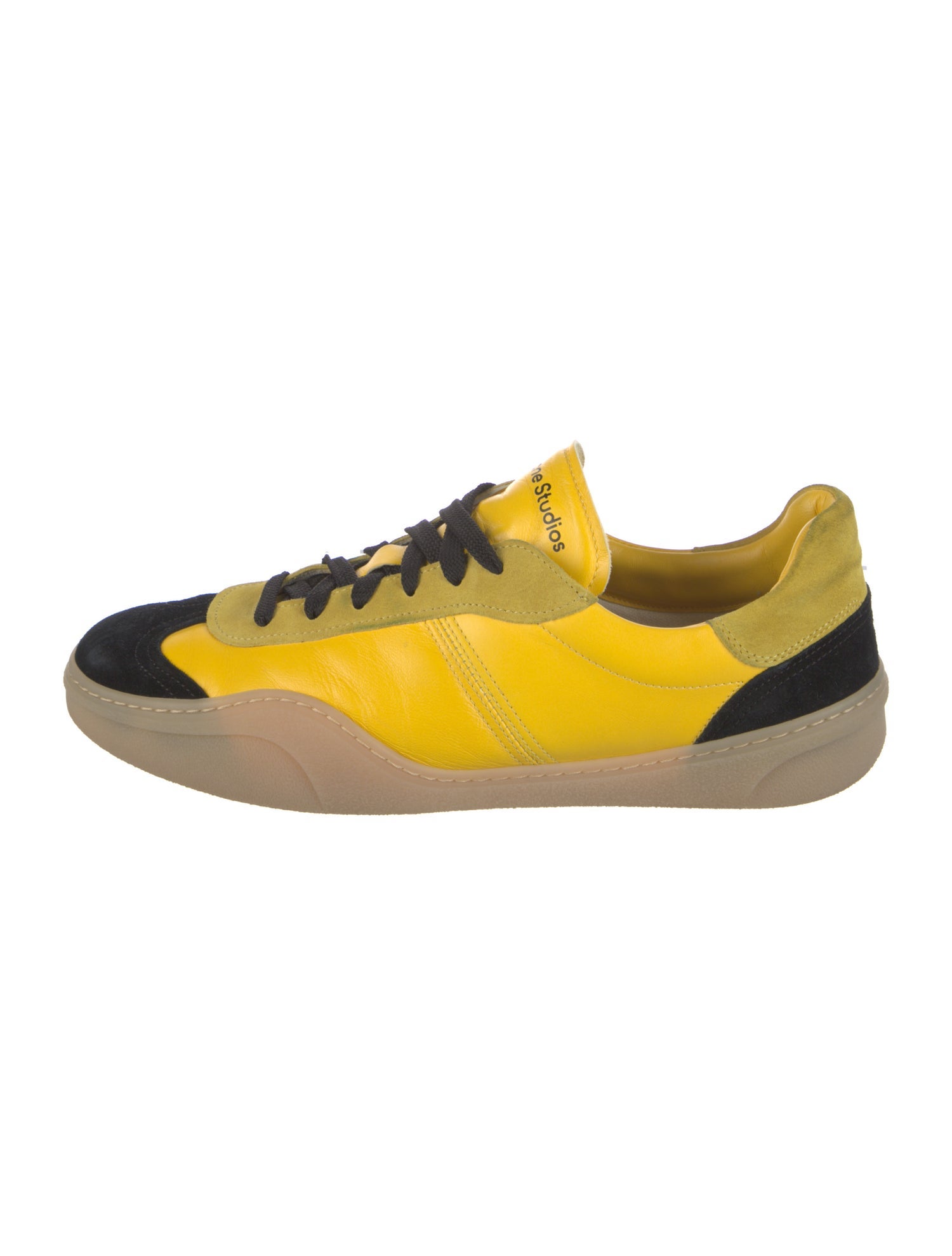 Acne Studios Suede Colorblock Pattern Sneakers