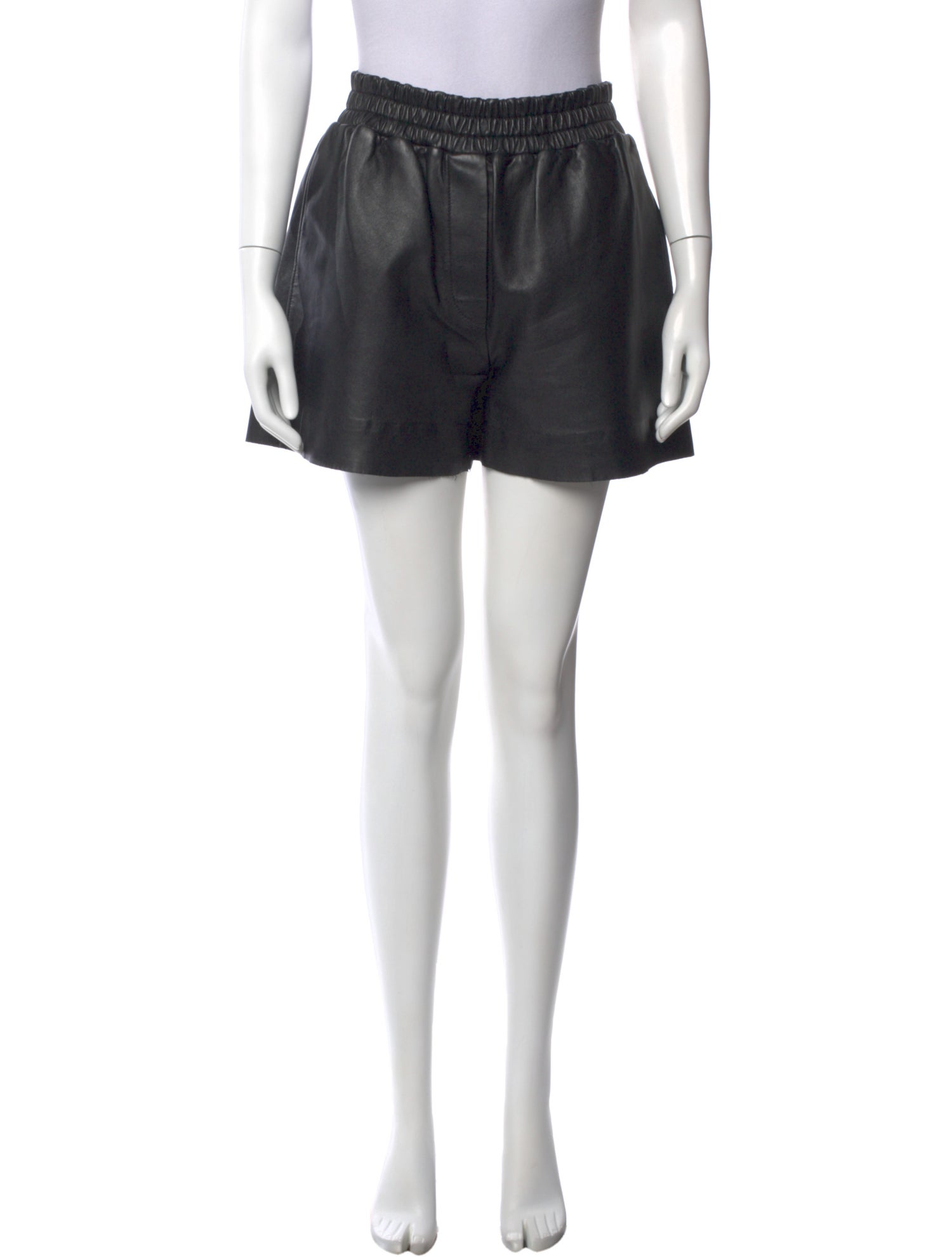 Acne Studios Leather Mini Shorts