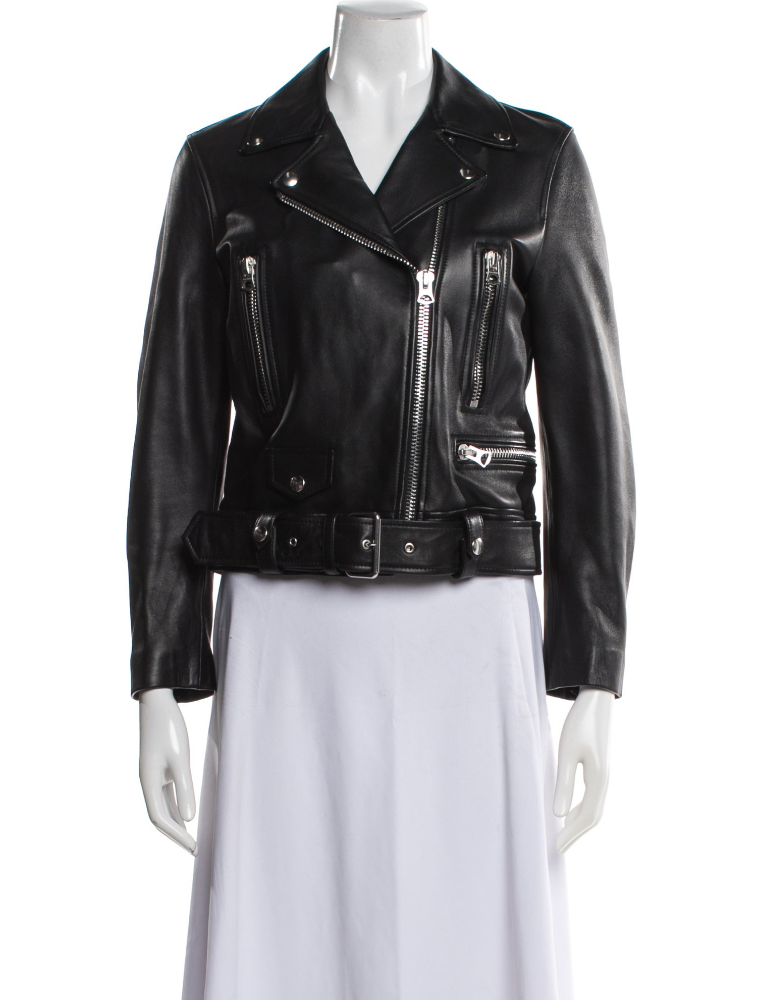 Acne Studios Lamb Leather Biker Jacket