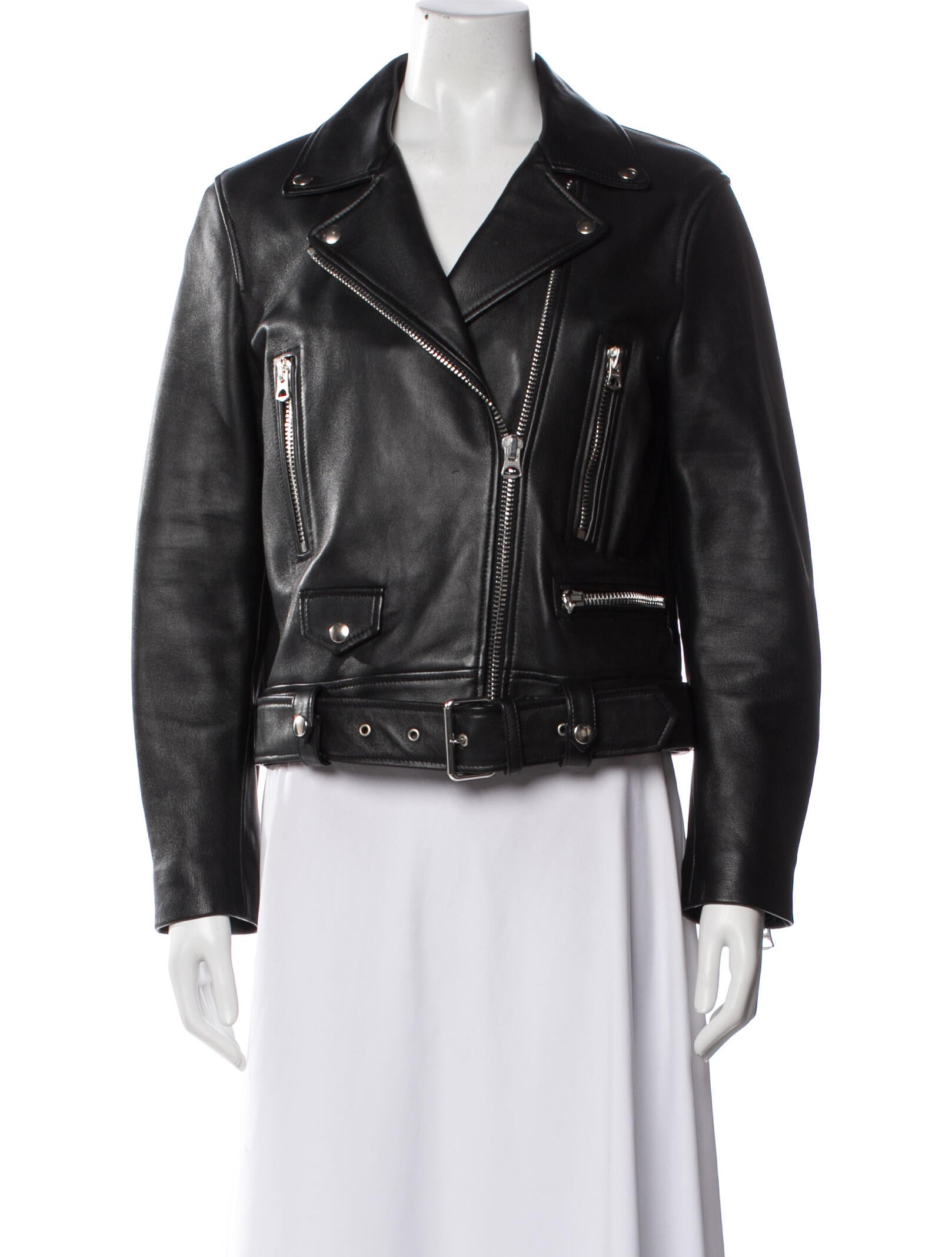 Acne Studios Lamb Leather Biker Jacket