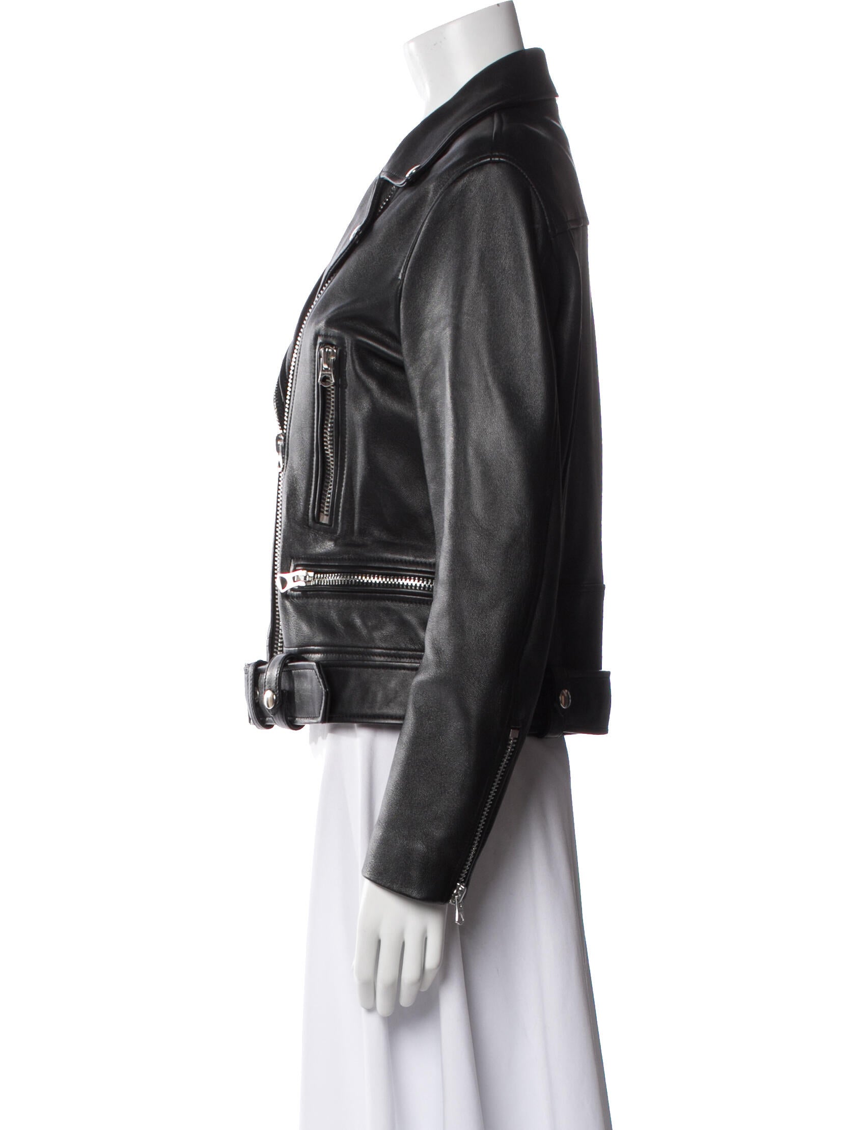 Acne Studios Lamb Leather Biker Jacket