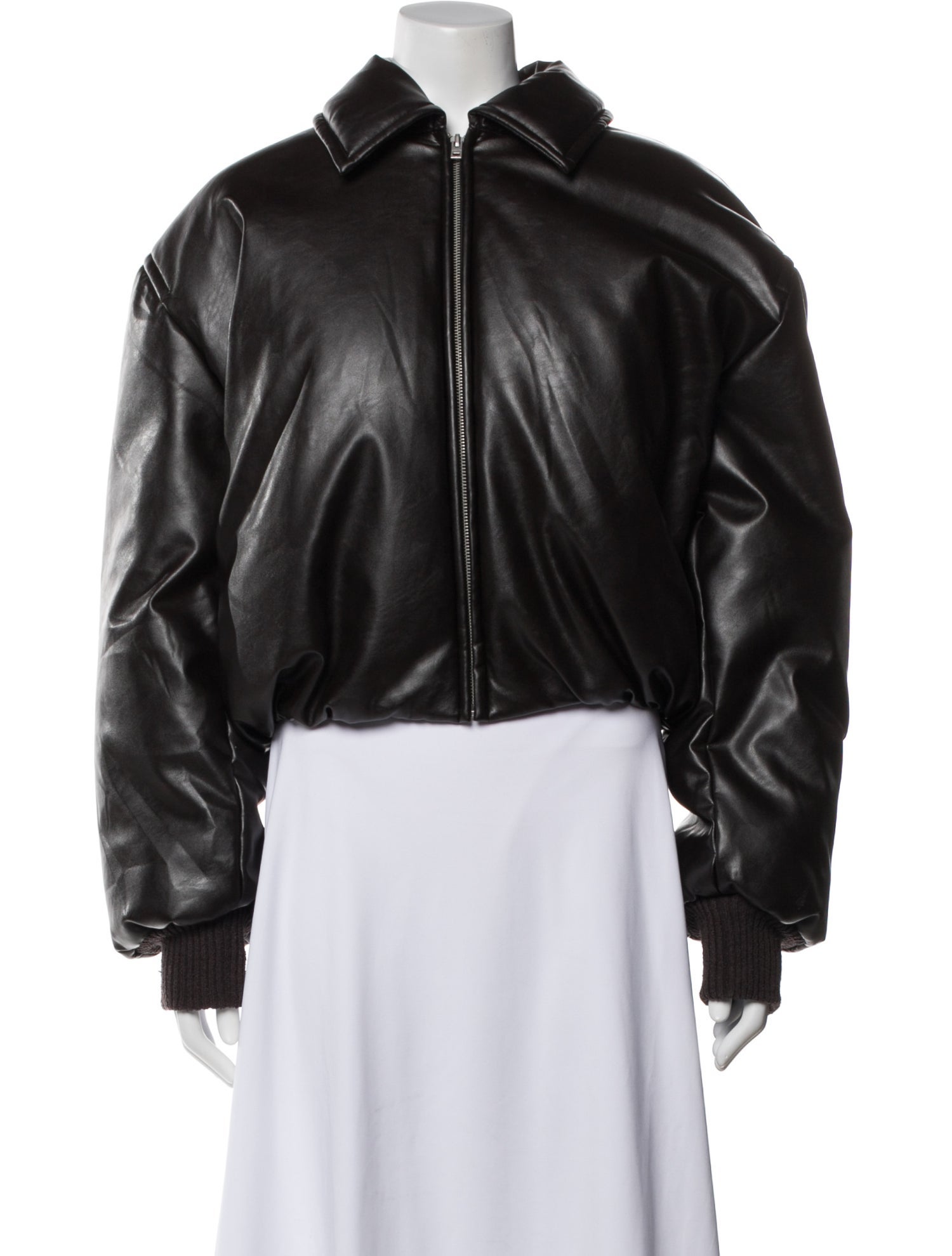 Acne Studios Faux Leather Bomber Jacket