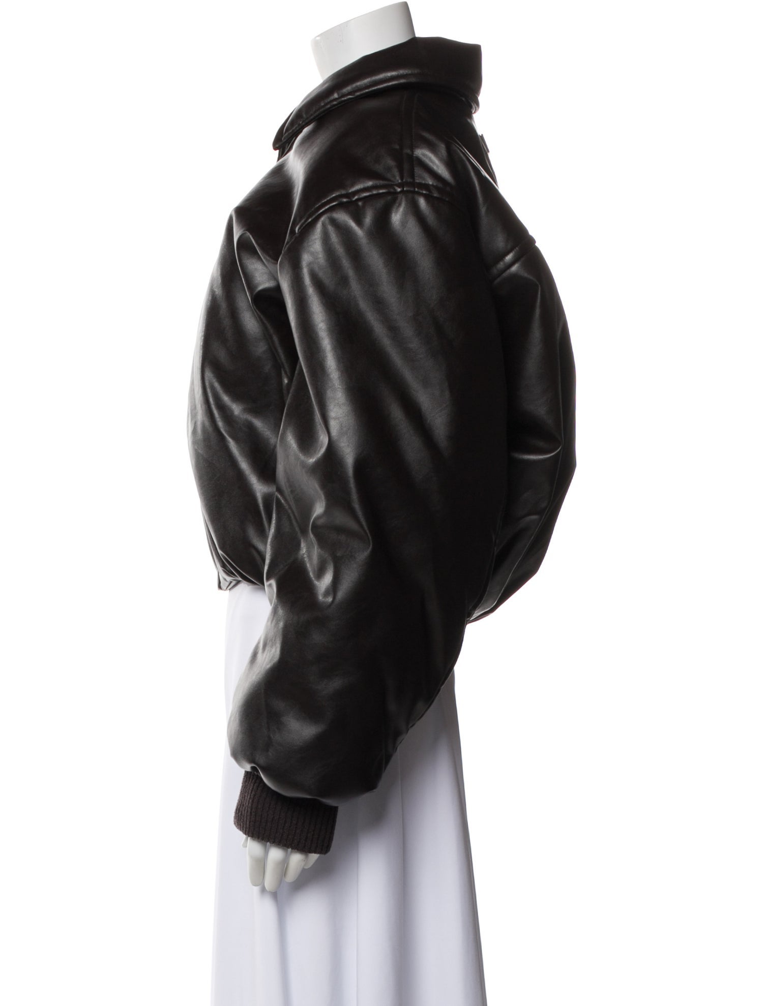 Acne Studios Faux Leather Bomber Jacket