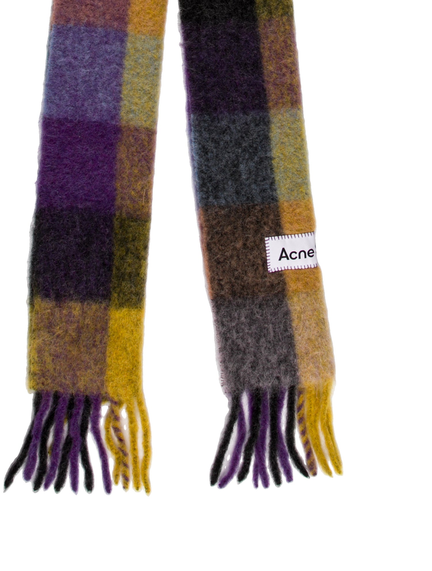 Acne Studios Mohair Striped Scarf