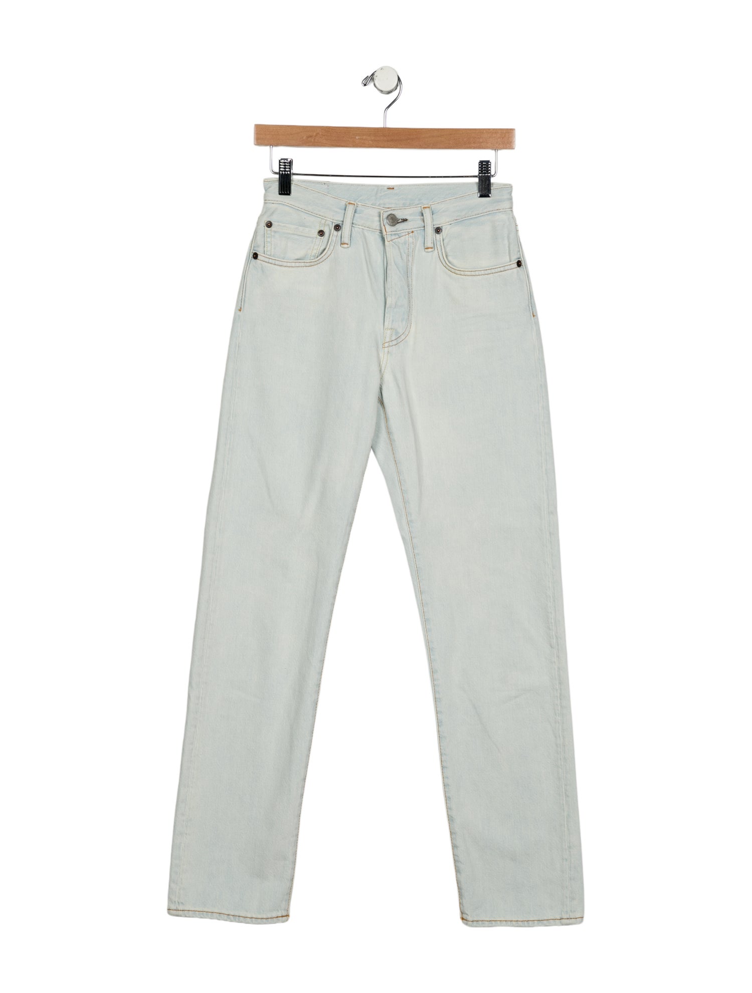 Acne Studios Mid-Rise Straight Leg Jeans