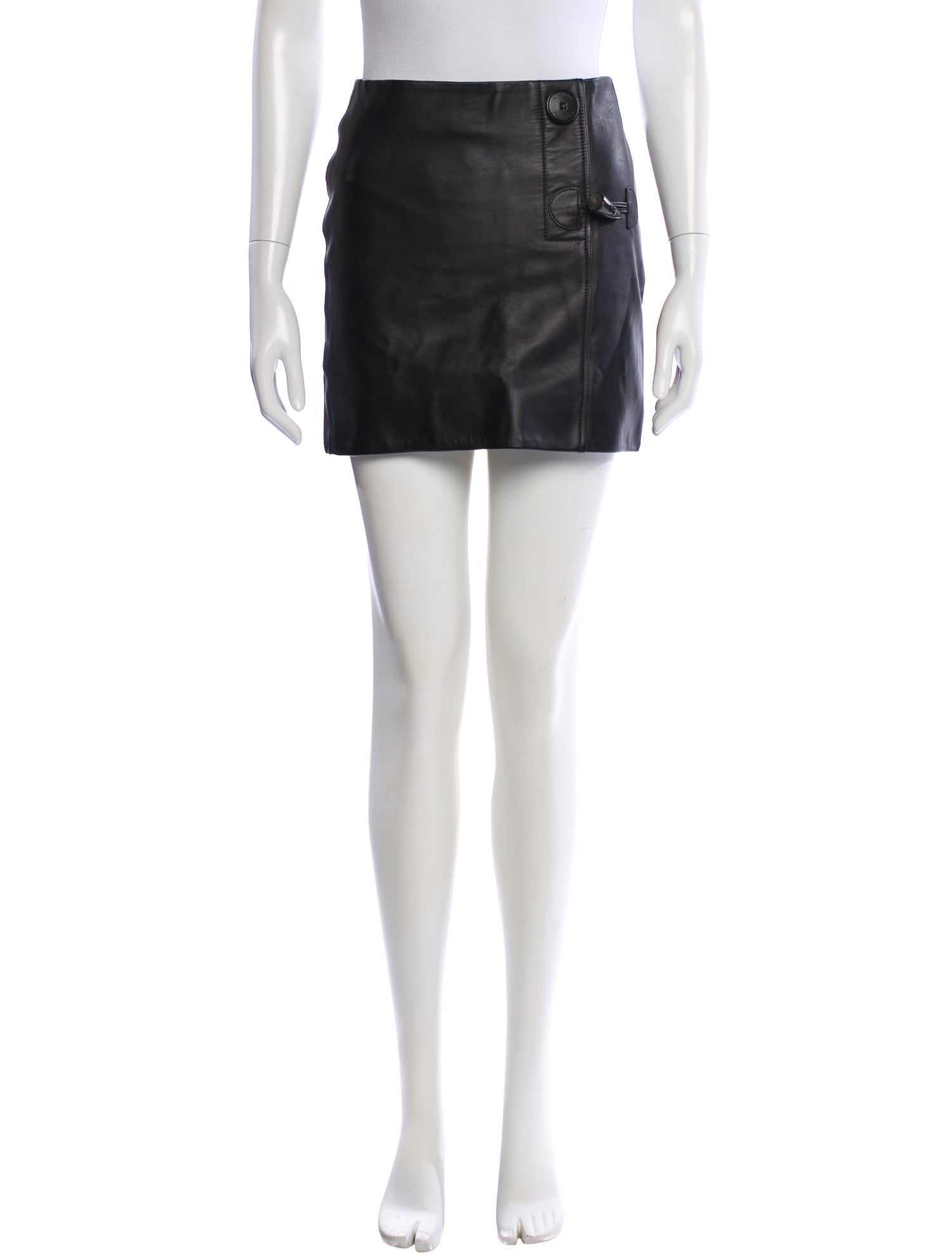 Acne Studios Lamb Leather Mini Skirt