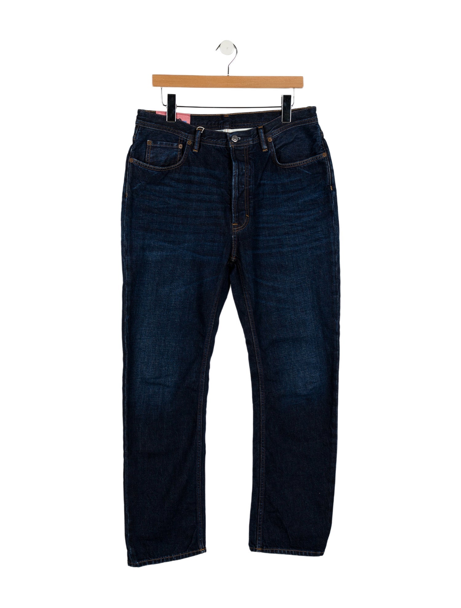 Acne Studios High-Rise Straight Leg Jeans