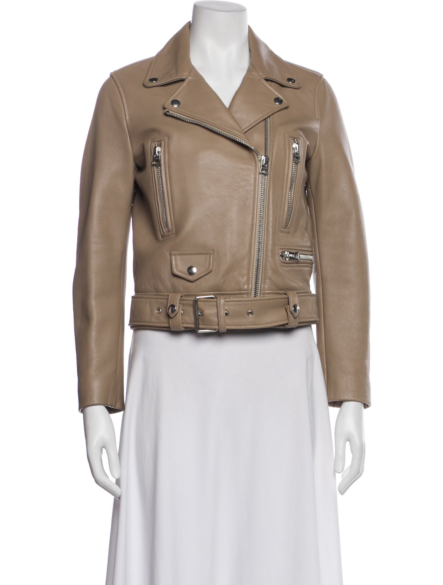 Acne Studios Lamb Leather Biker Jacket