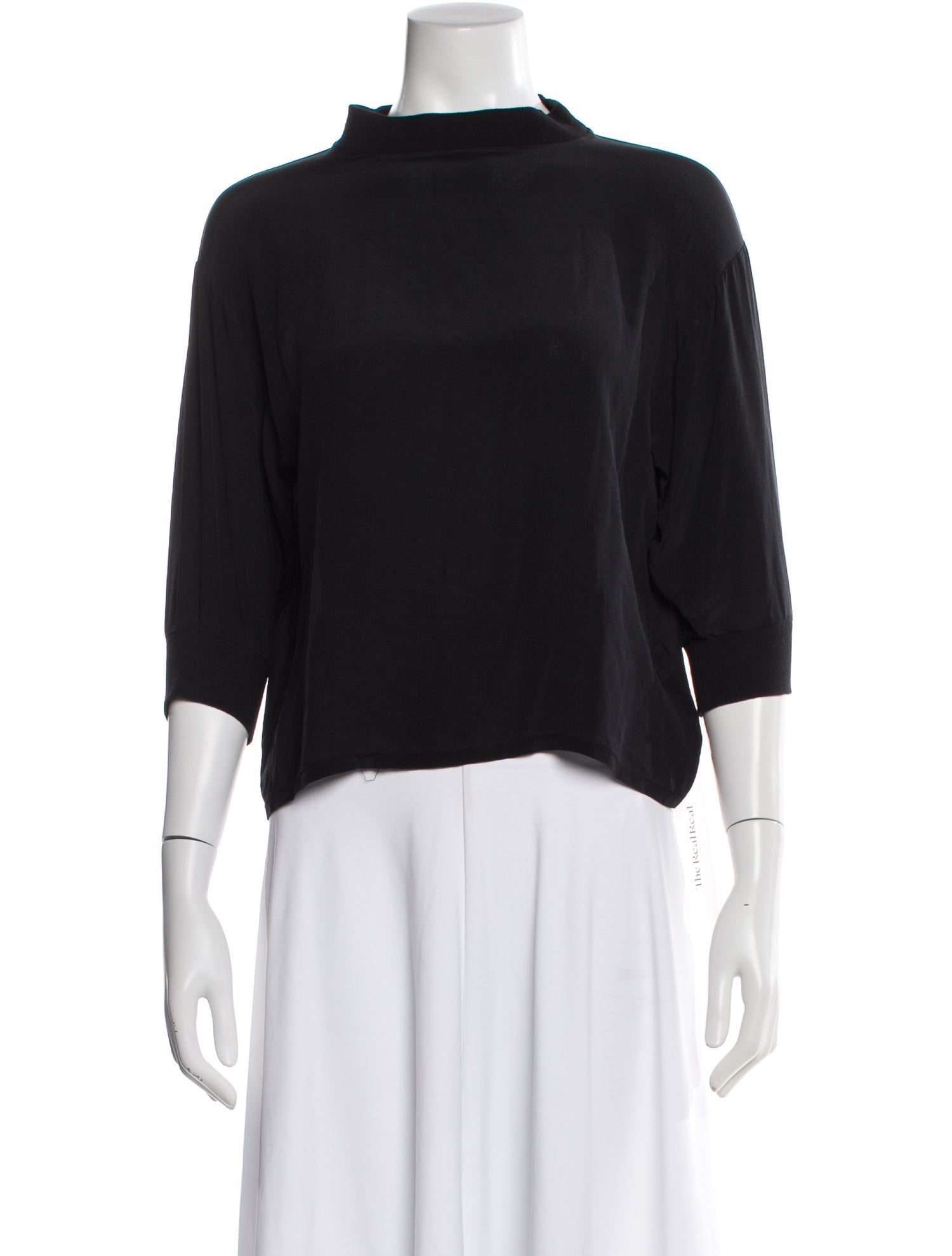 Acne Studios Silk Mock Neck Top