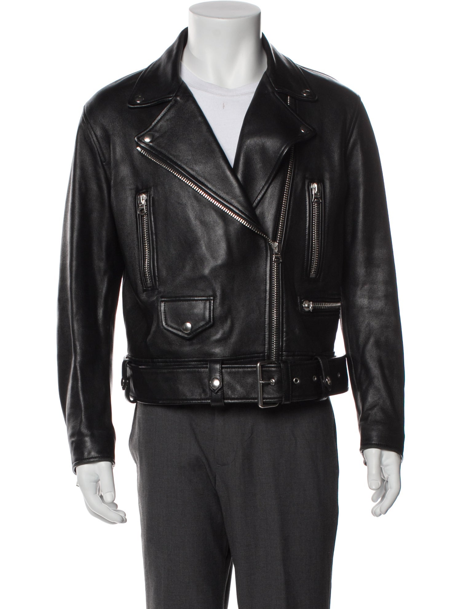 Acne Studios Lamb Leather Moto Jacket