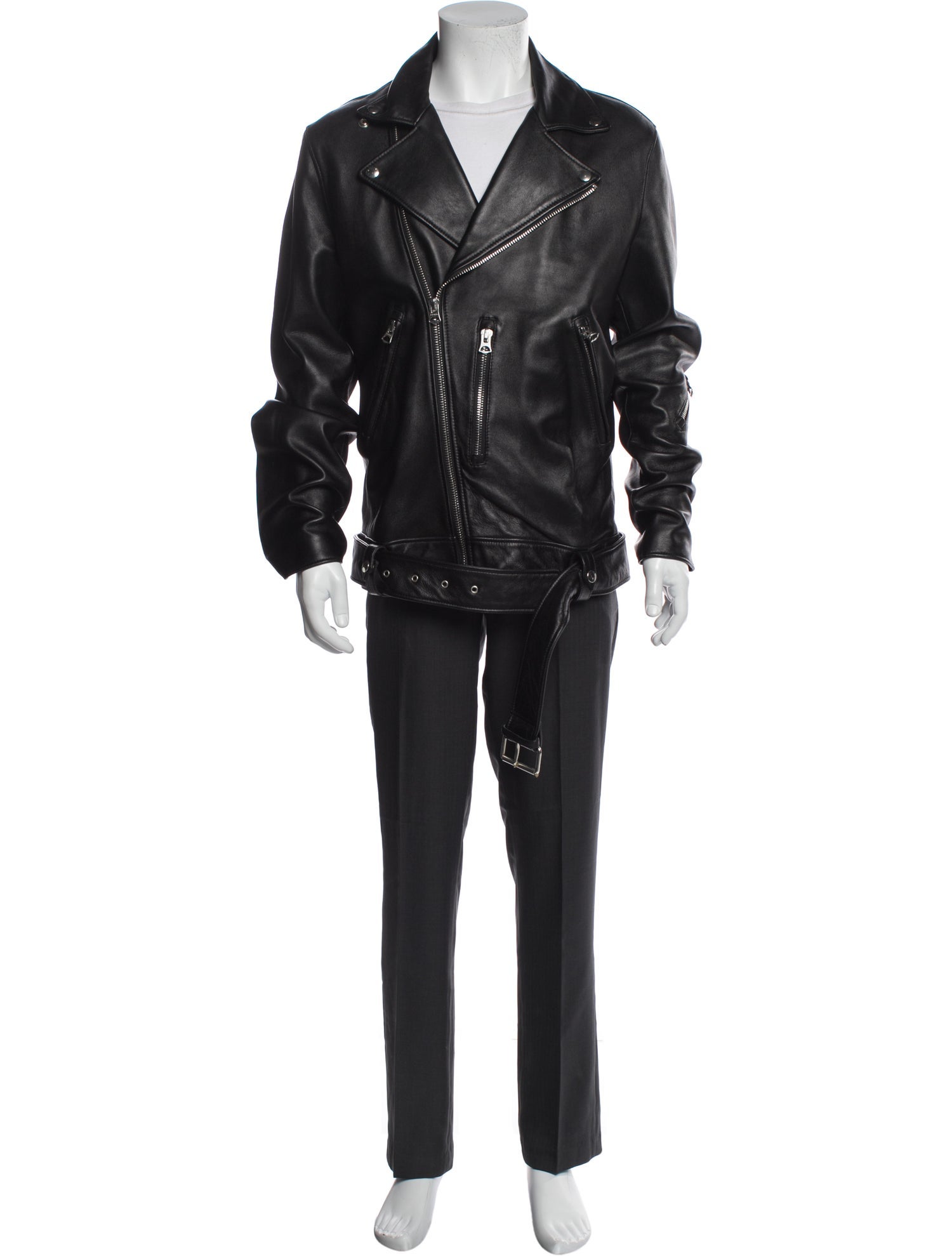 Acne Studios Lamb Leather Moto Jacket