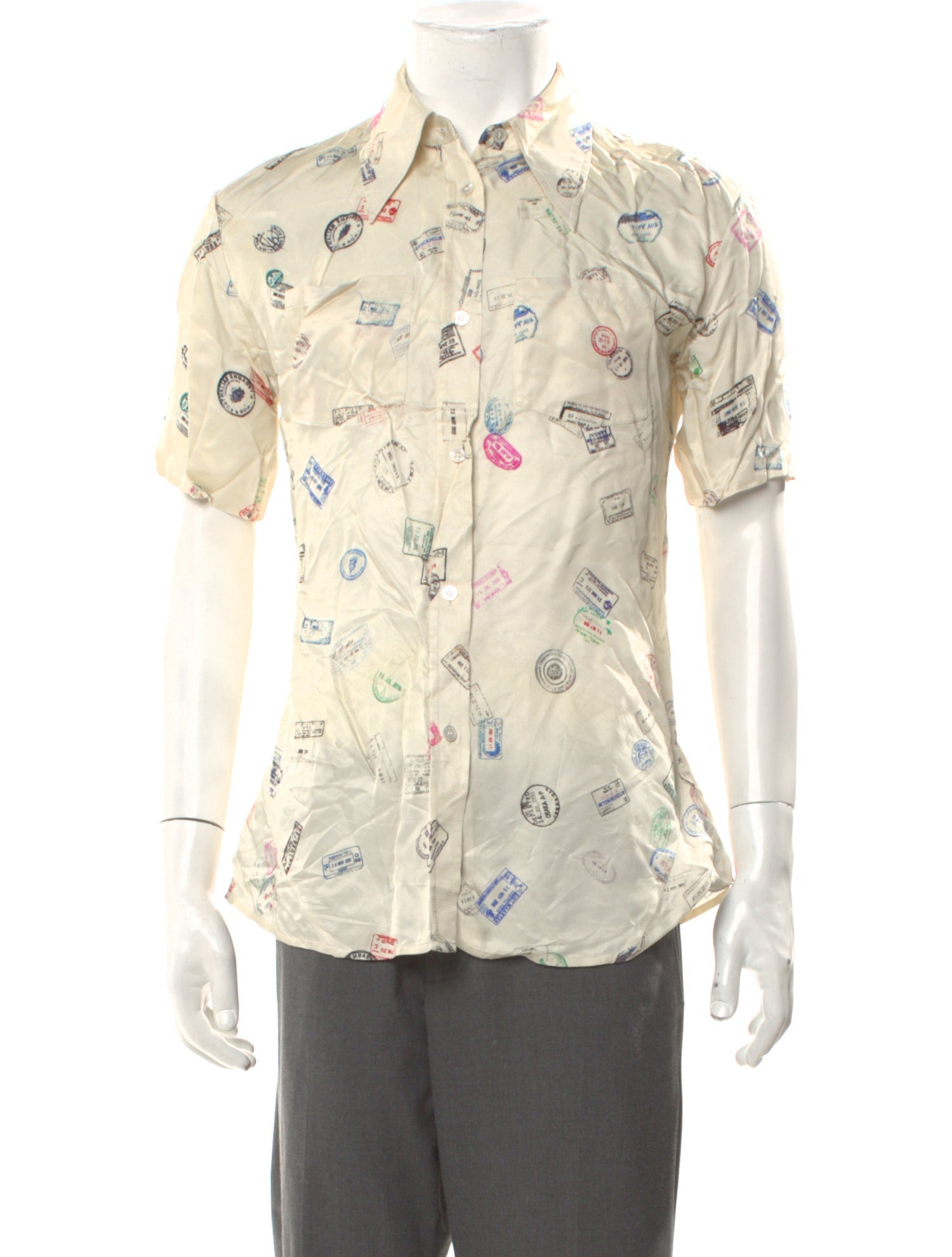Acne Studios Printed Short Sleeve Shirt