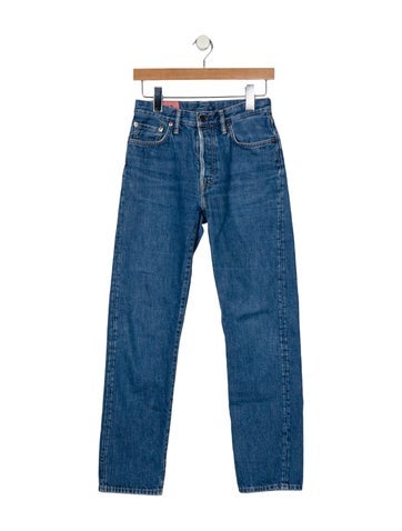 Pre-owned Acne Studios Mid-rise Straight Leg Jeans In Blue