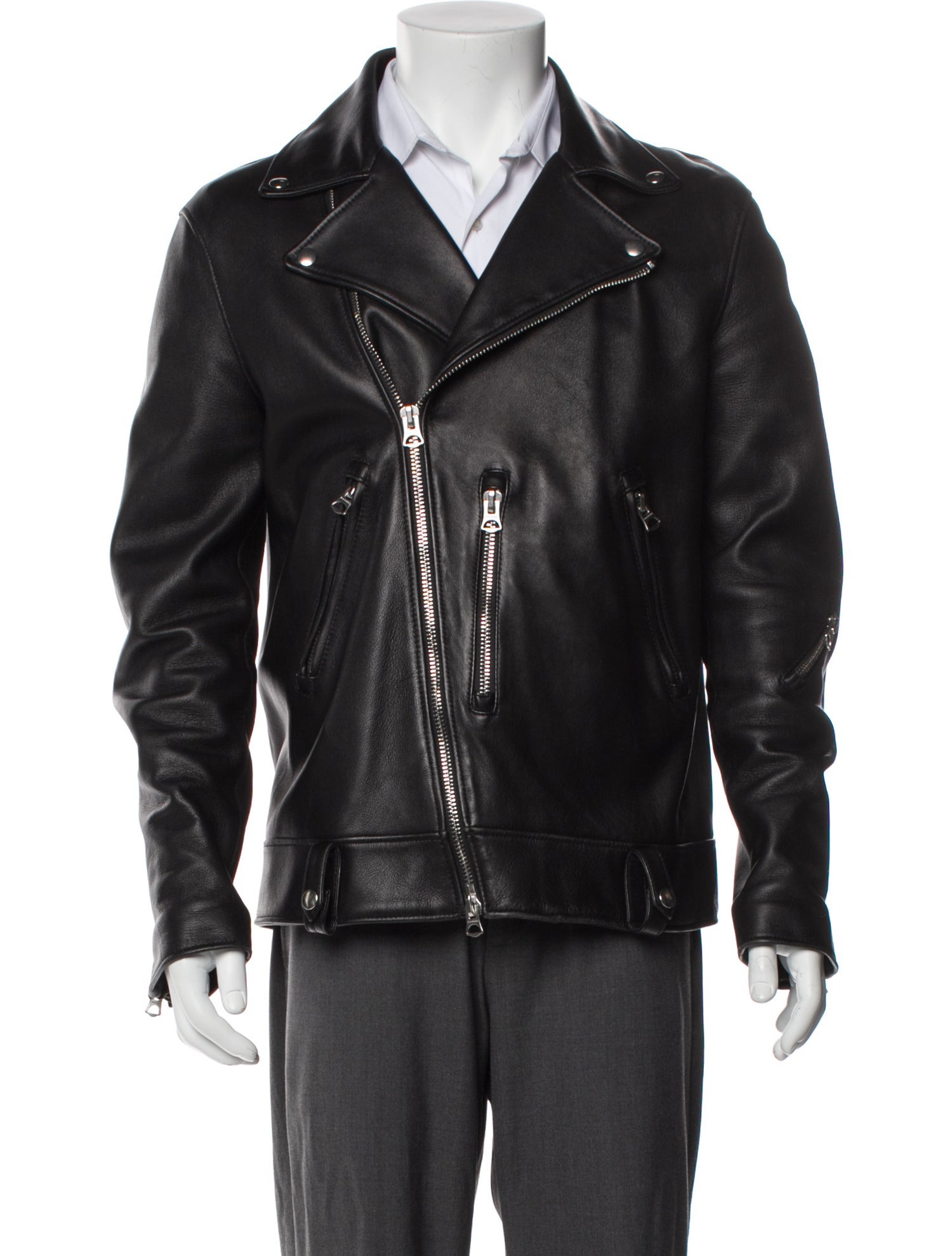Acne Studios Lamb Leather Moto Jacket