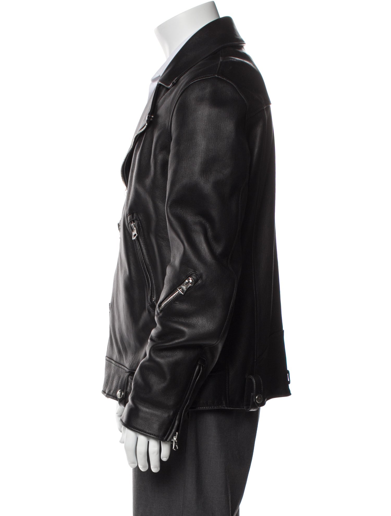 Acne Studios Lamb Leather Moto Jacket
