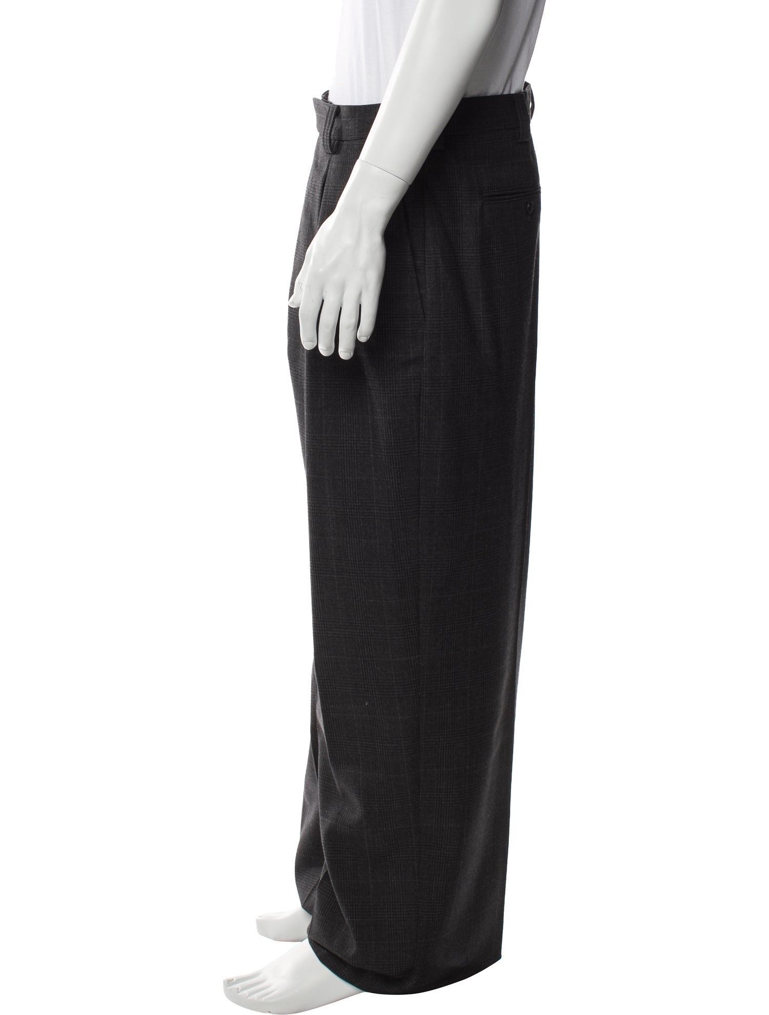 Acne Studios Plaid Print Pants