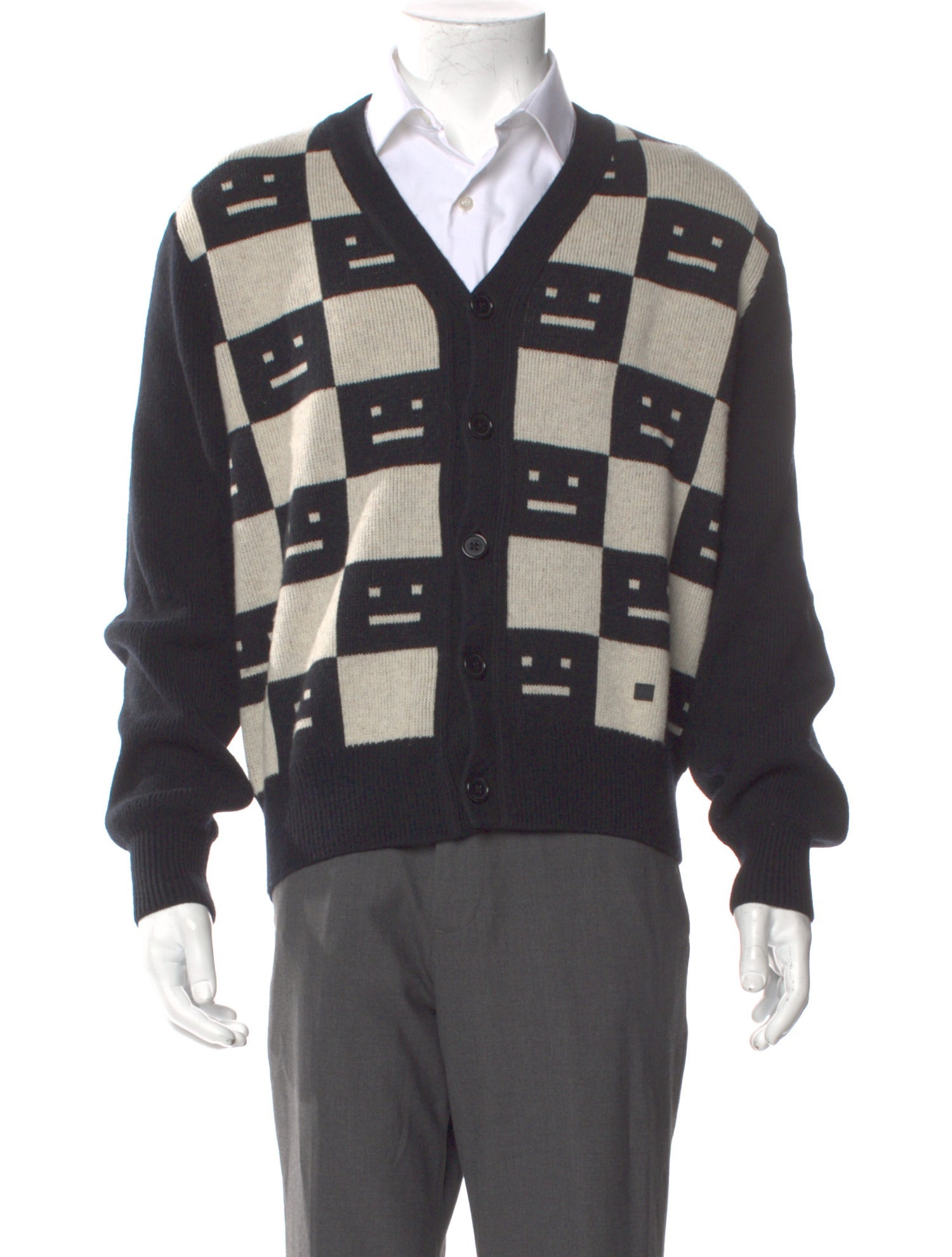 Acne Studios Wool Printed Cardigan