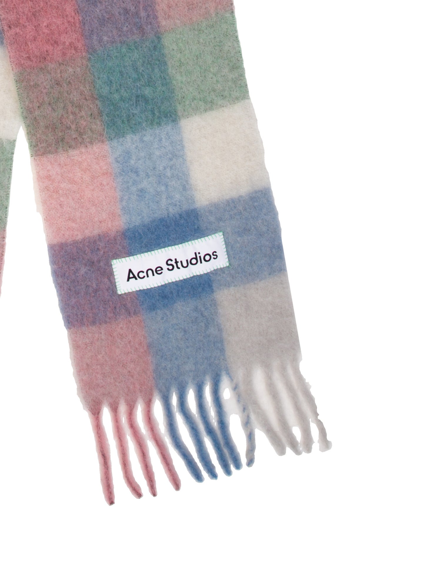 Acne Studios Plaid Print Scarf