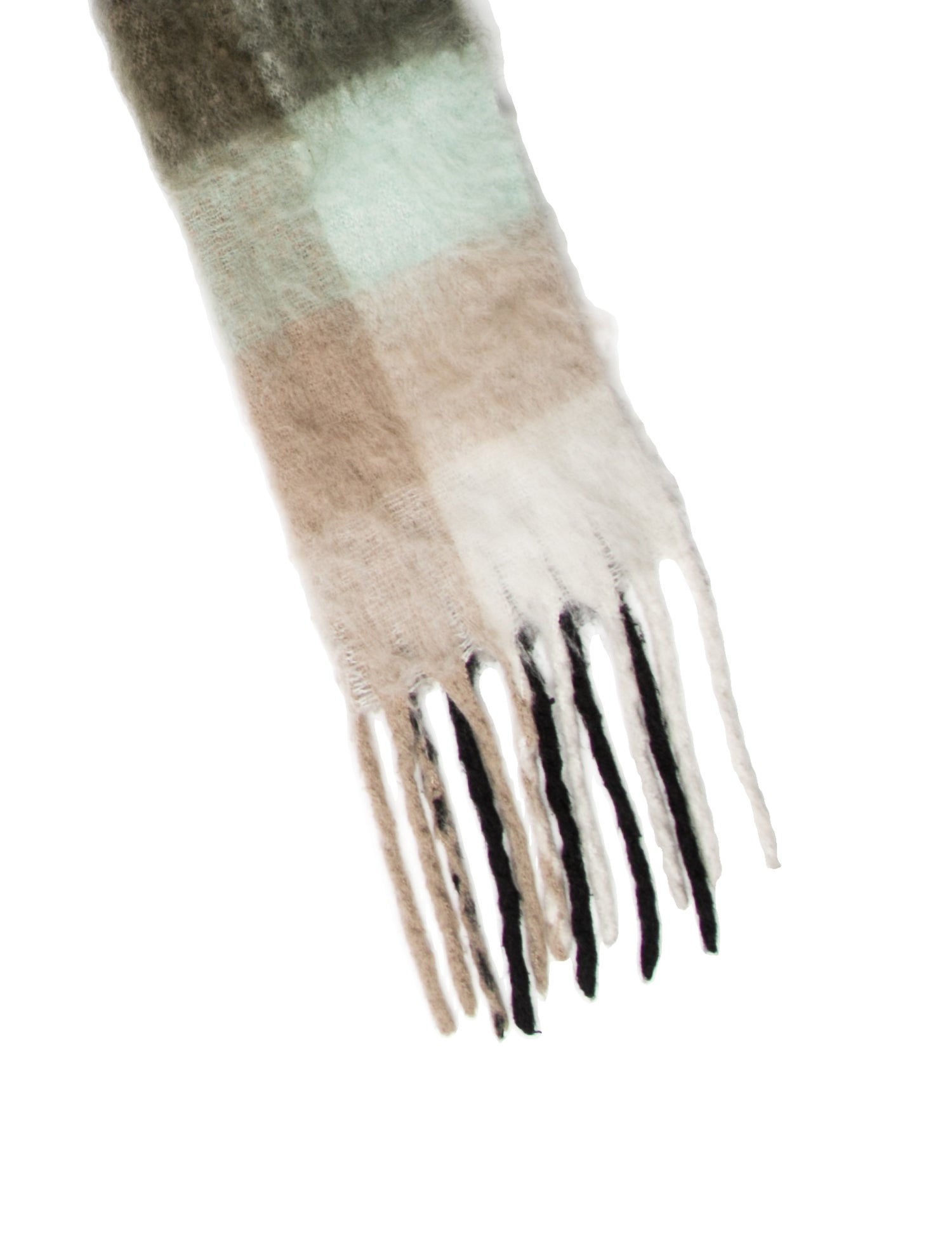Acne Studios Wool Plaid Print Scarf