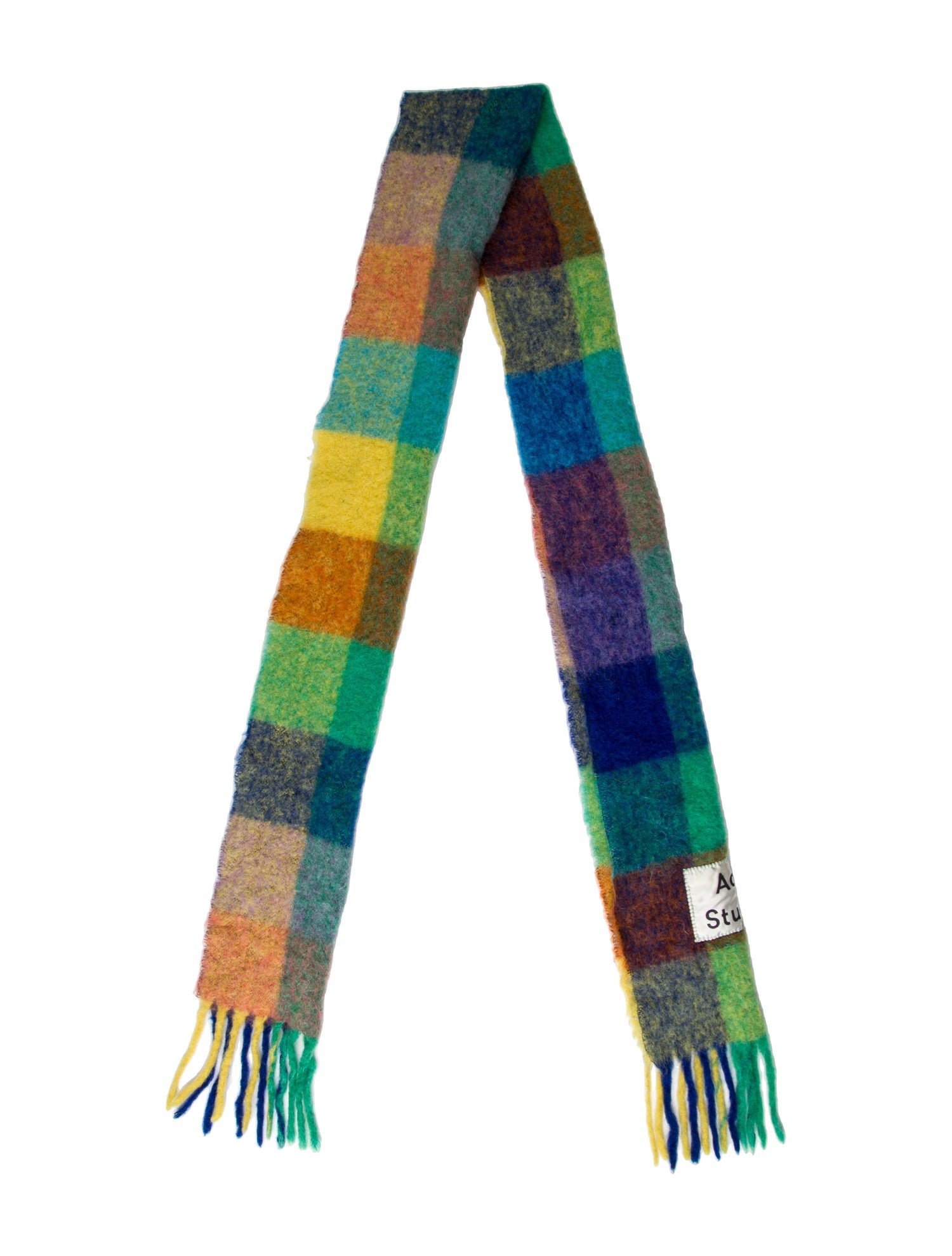 Acne Studios Plaid Print Scarf