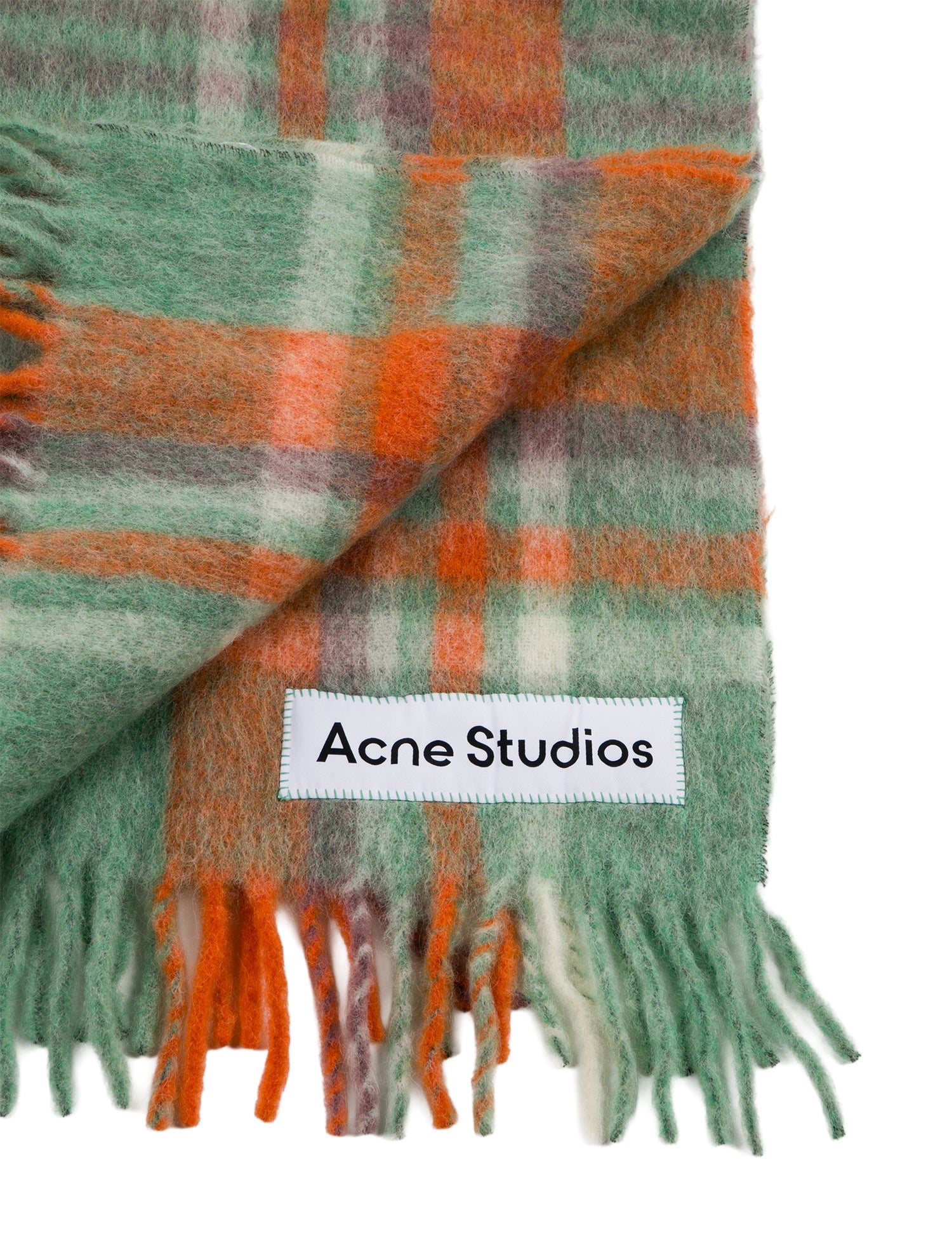 Acne Studios Alpaca-Blend Plaid Throw Blanket