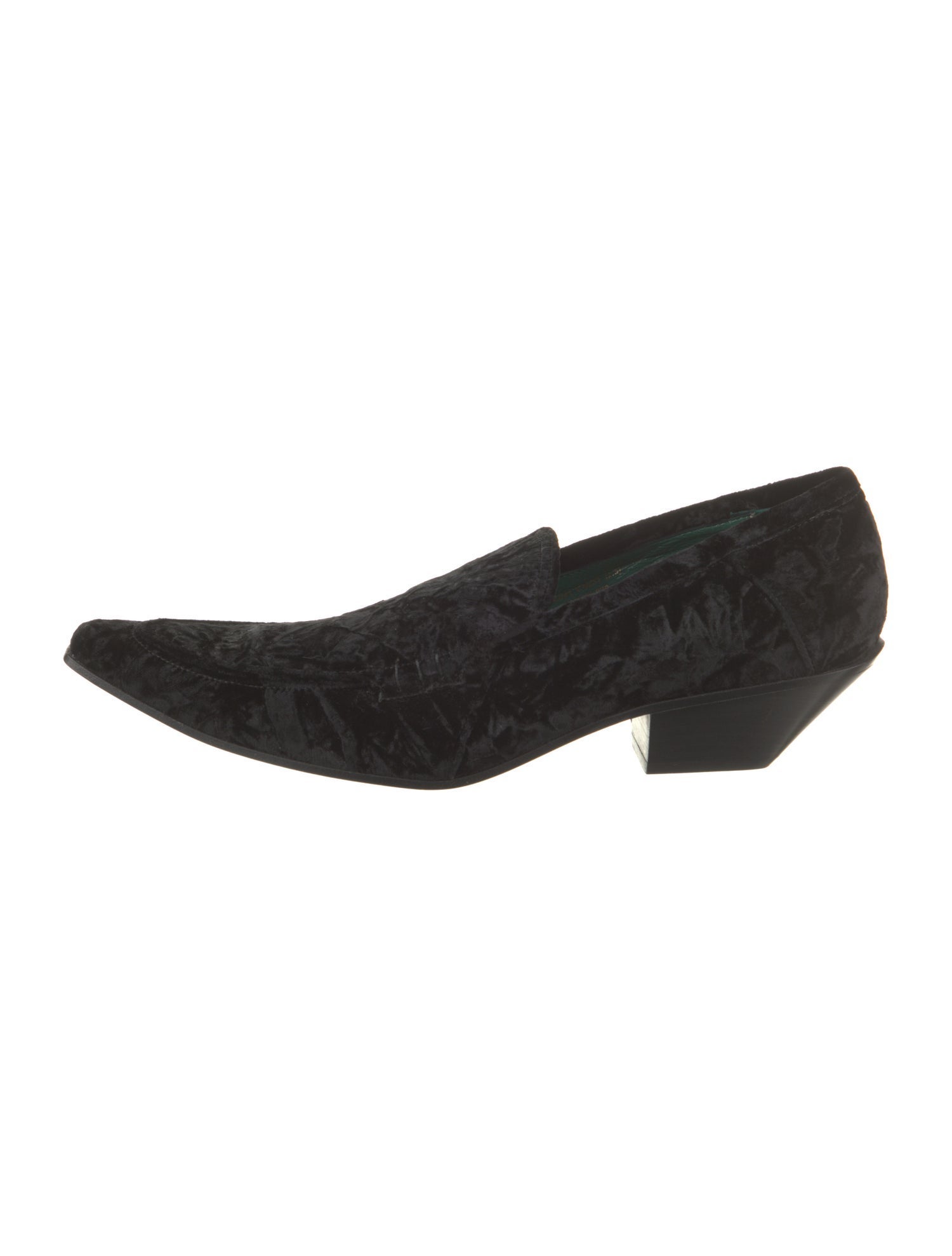 Acne Studios Velvet Printed Loafers