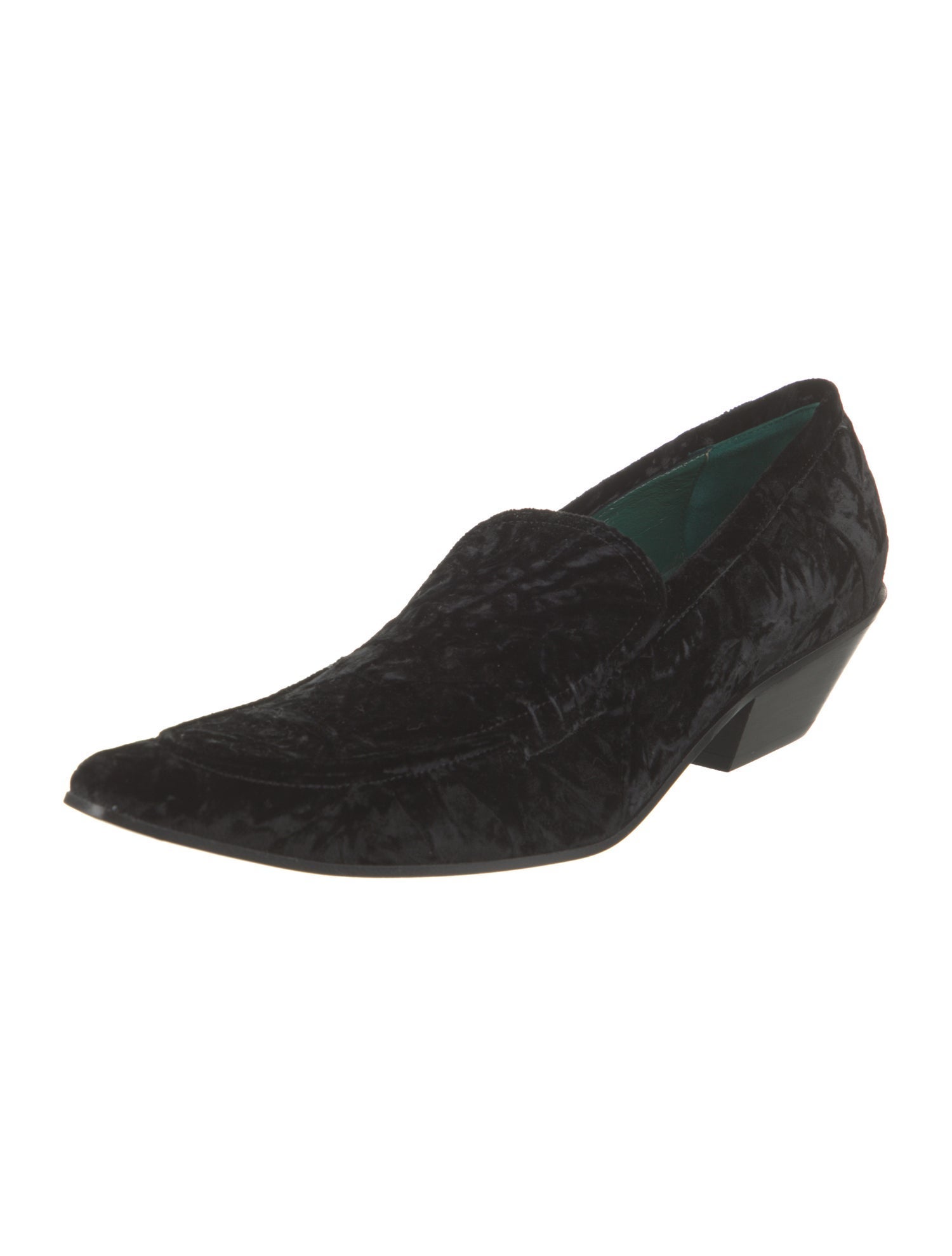 Acne Studios Velvet Printed Loafers