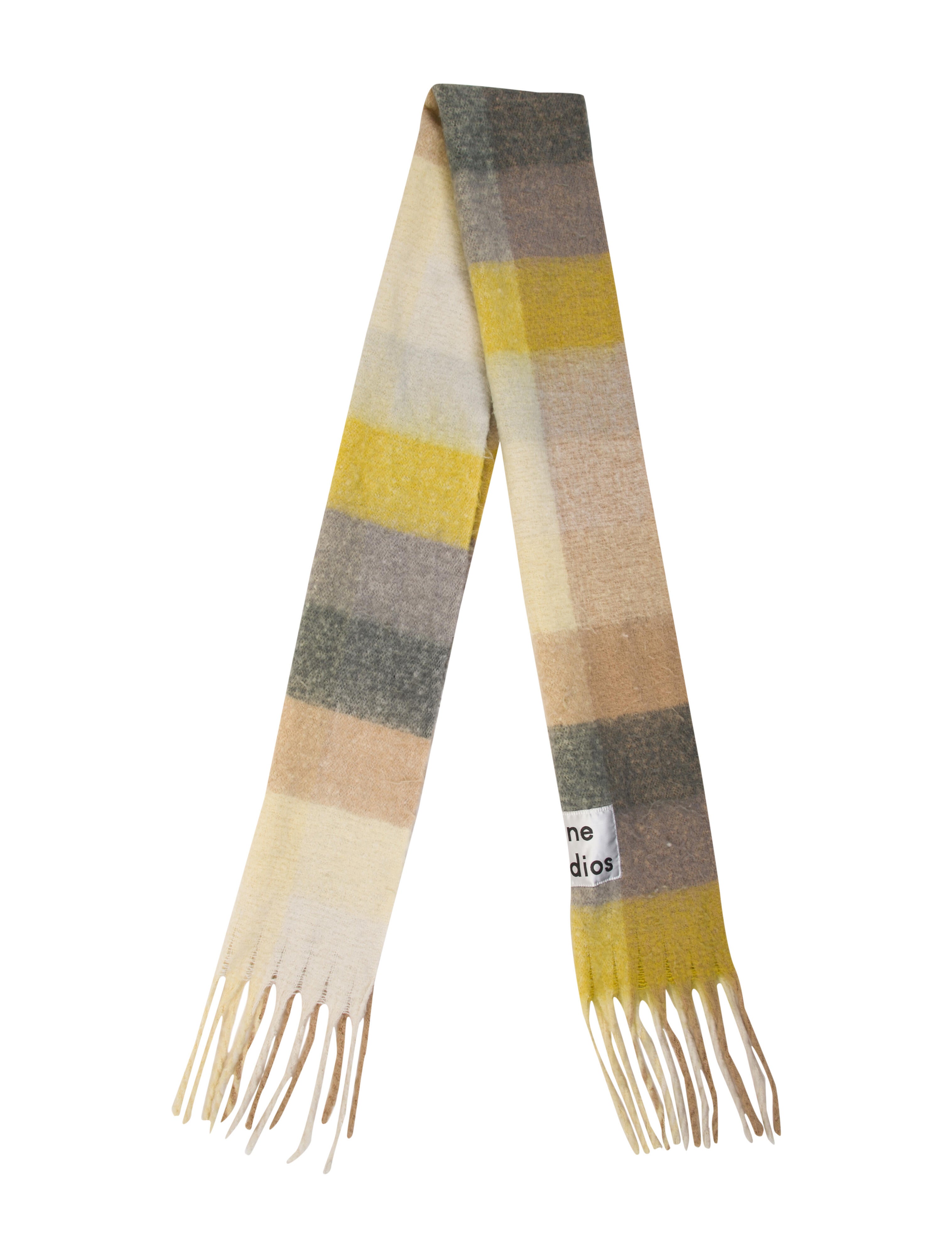 Acne Studios Plaid Print Scarf