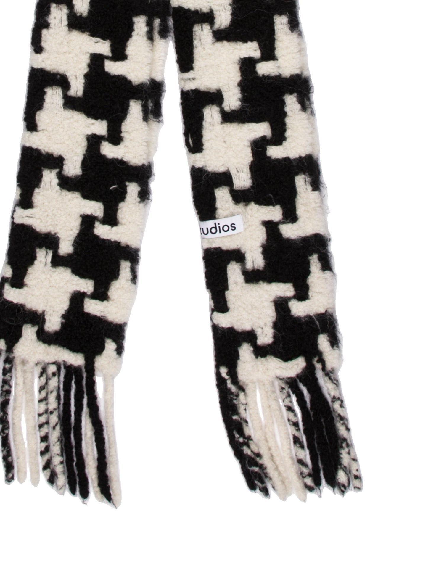 Acne Studios Houndstooth Print Scarf