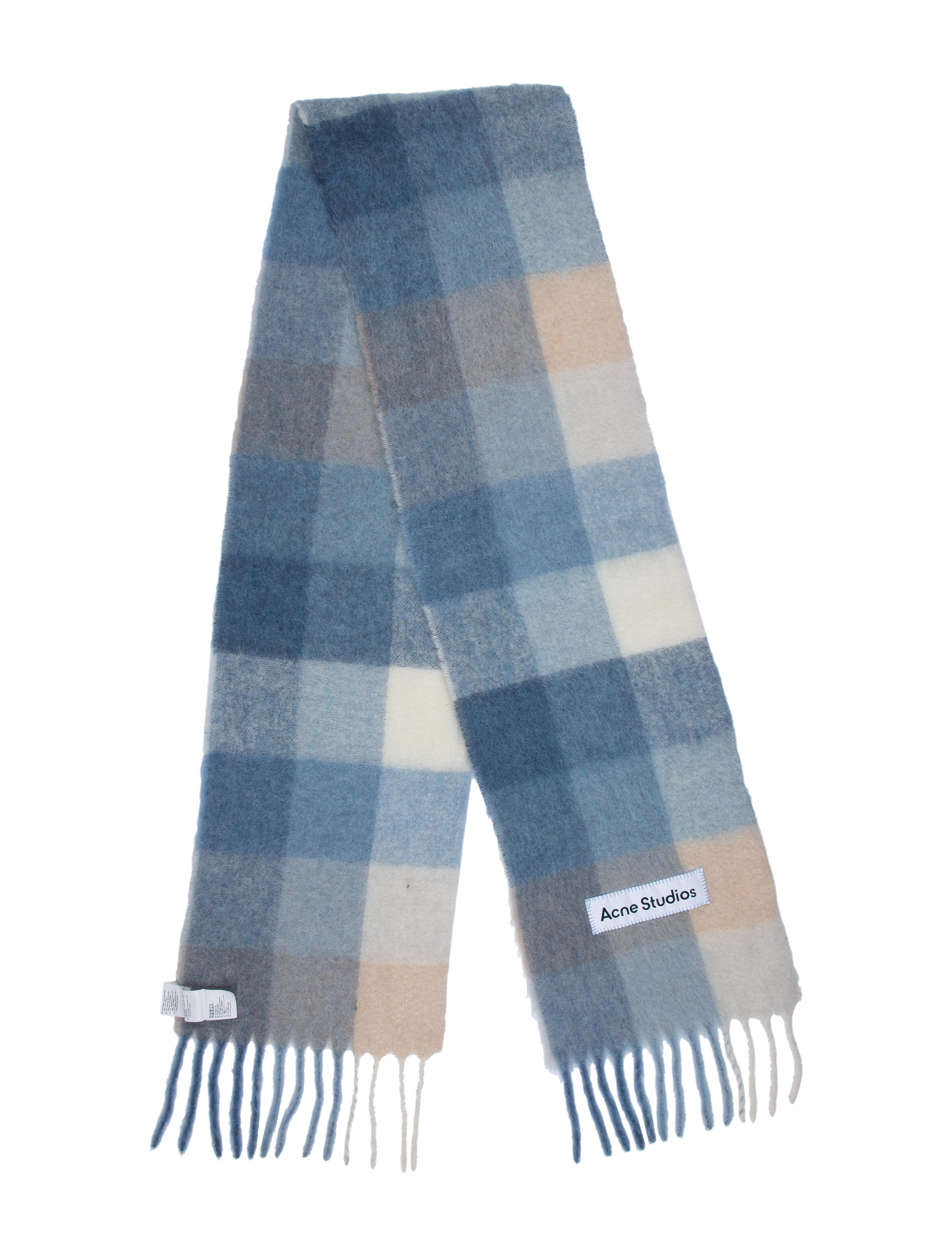 Acne Studios Plaid Print Scarf