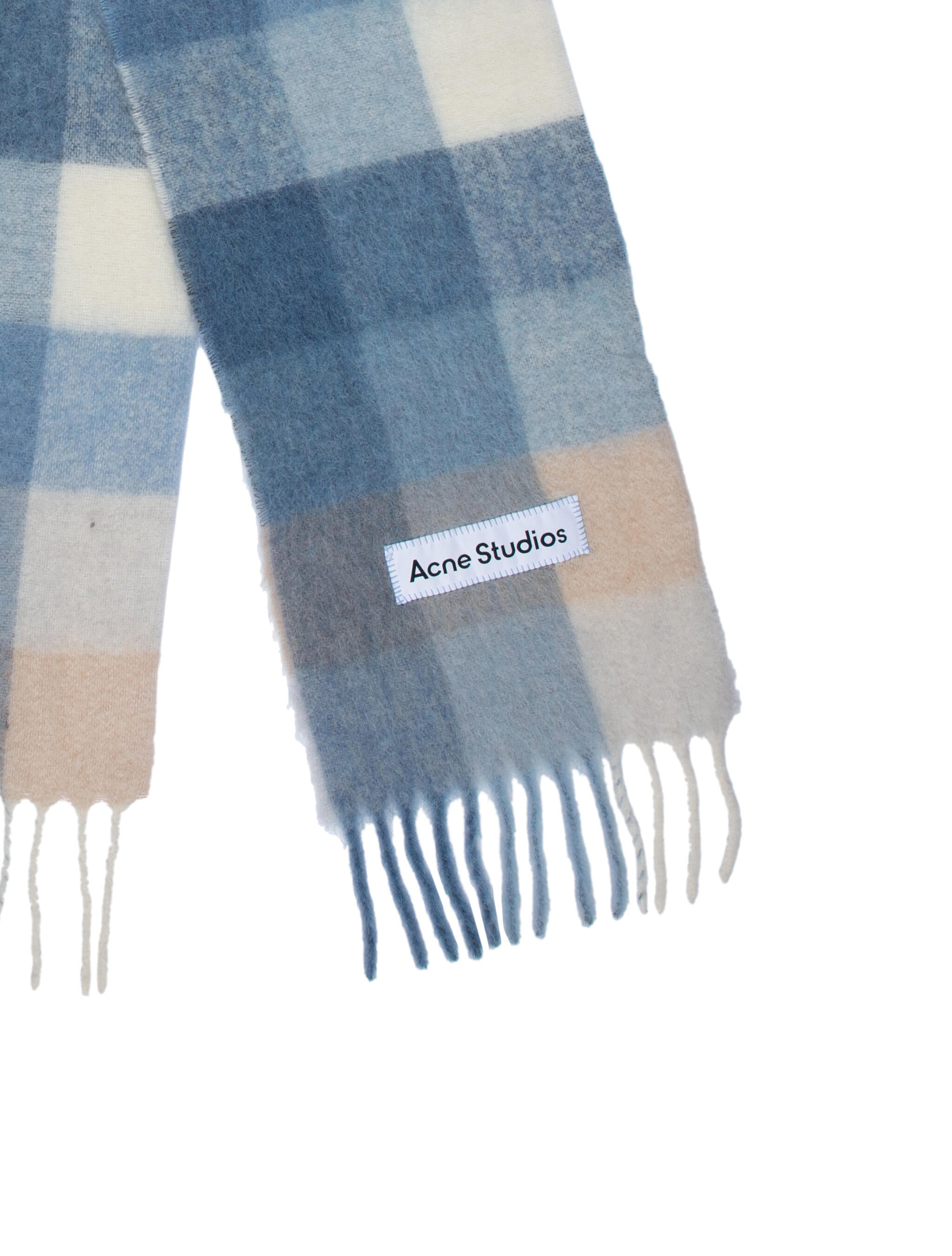 Acne Studios Plaid Print Scarf