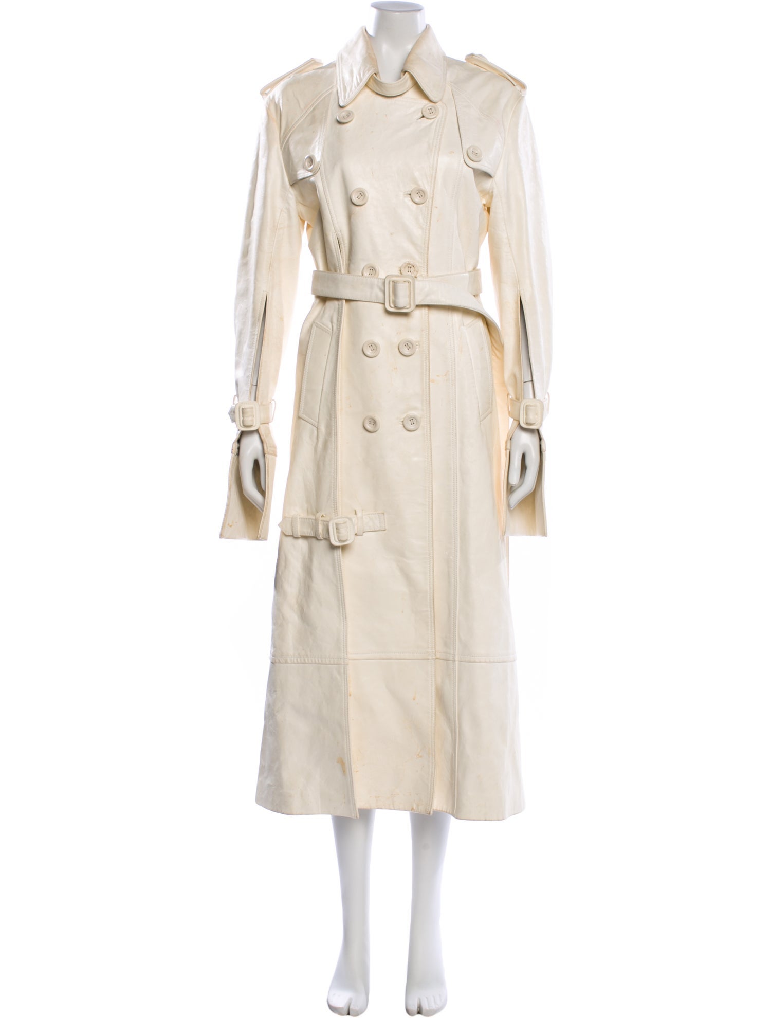 Acne Studios Lamb Leather Trench Coat
