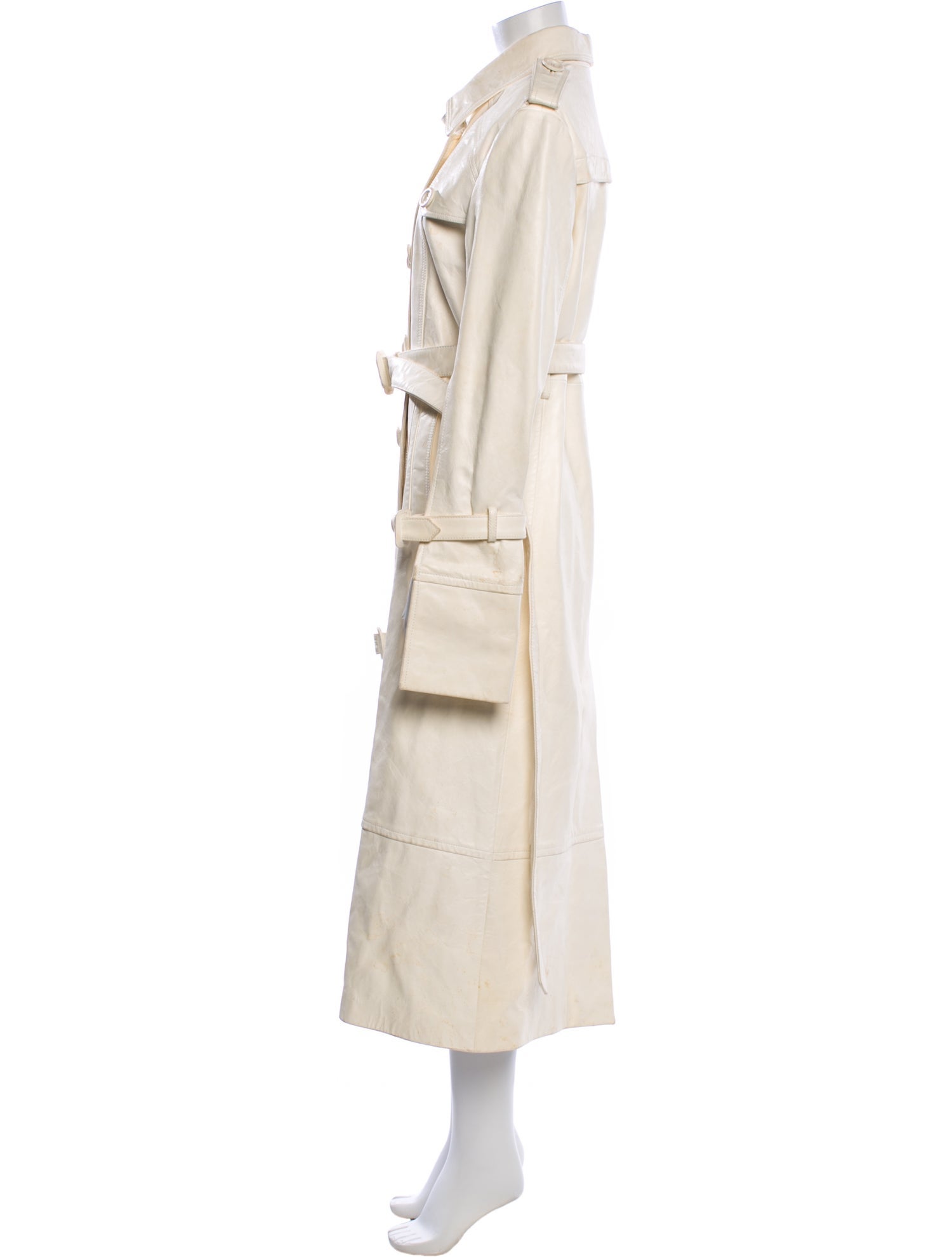 Acne Studios Lamb Leather Trench Coat